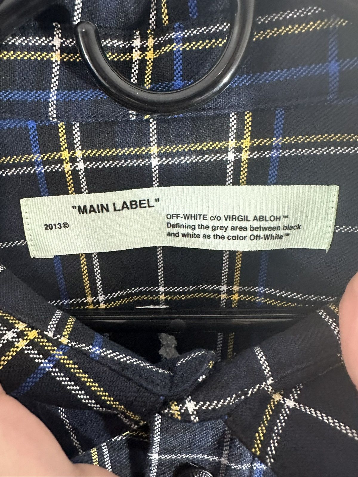Off-White Off White Plaid Shirt Size US M / EU 48-50 / 2 - 3 Thumbnail