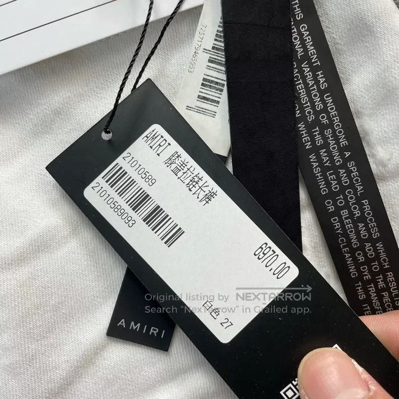 Amiri Amiri Size 26 White zipper jeans Size US 26 / EU 42 - 6 Thumbnail
