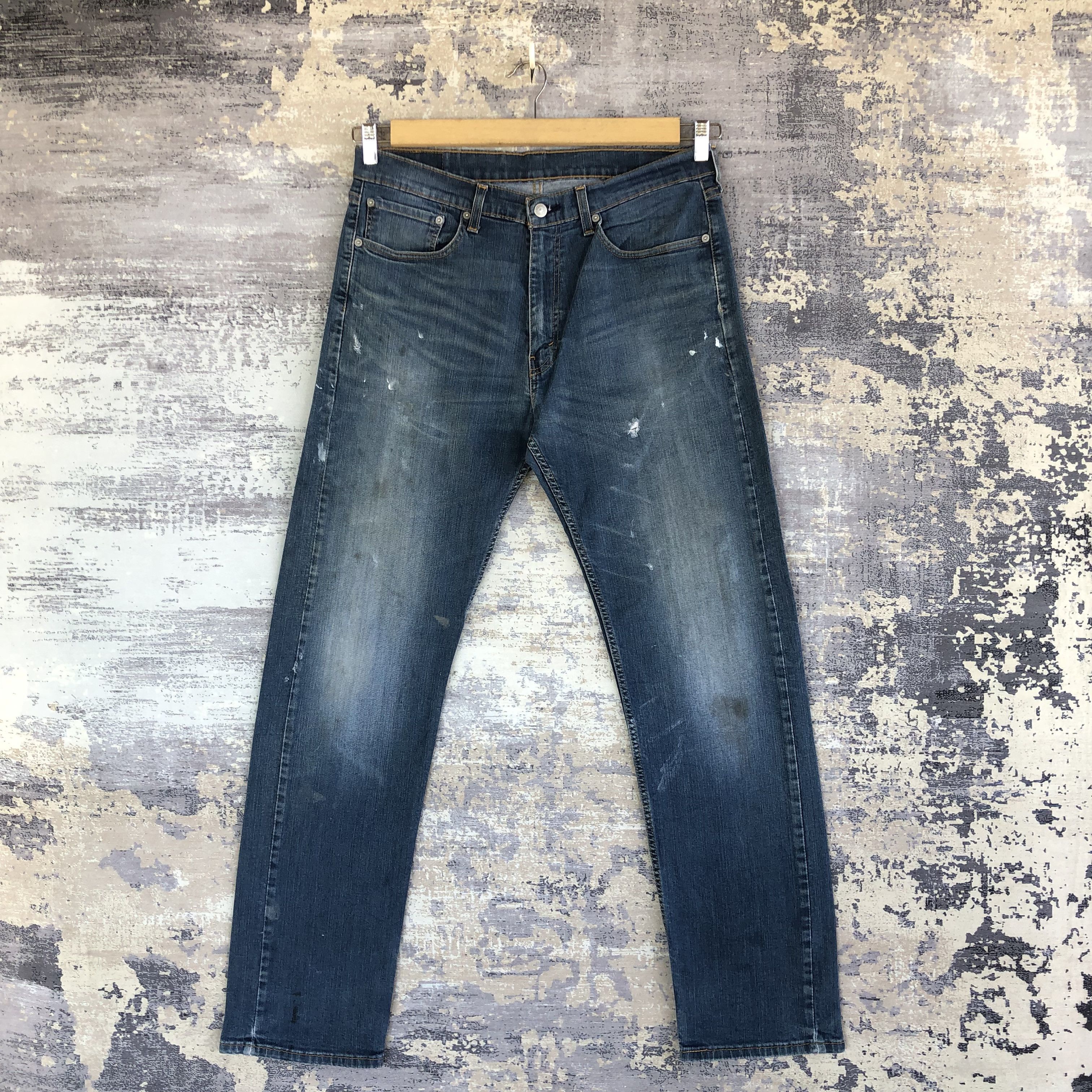 Levi's Vintage Y2K Levis Ripped Jeans Levi's 505 Faded Denim Size US 34 / EU 50 - 1 Thumbnail