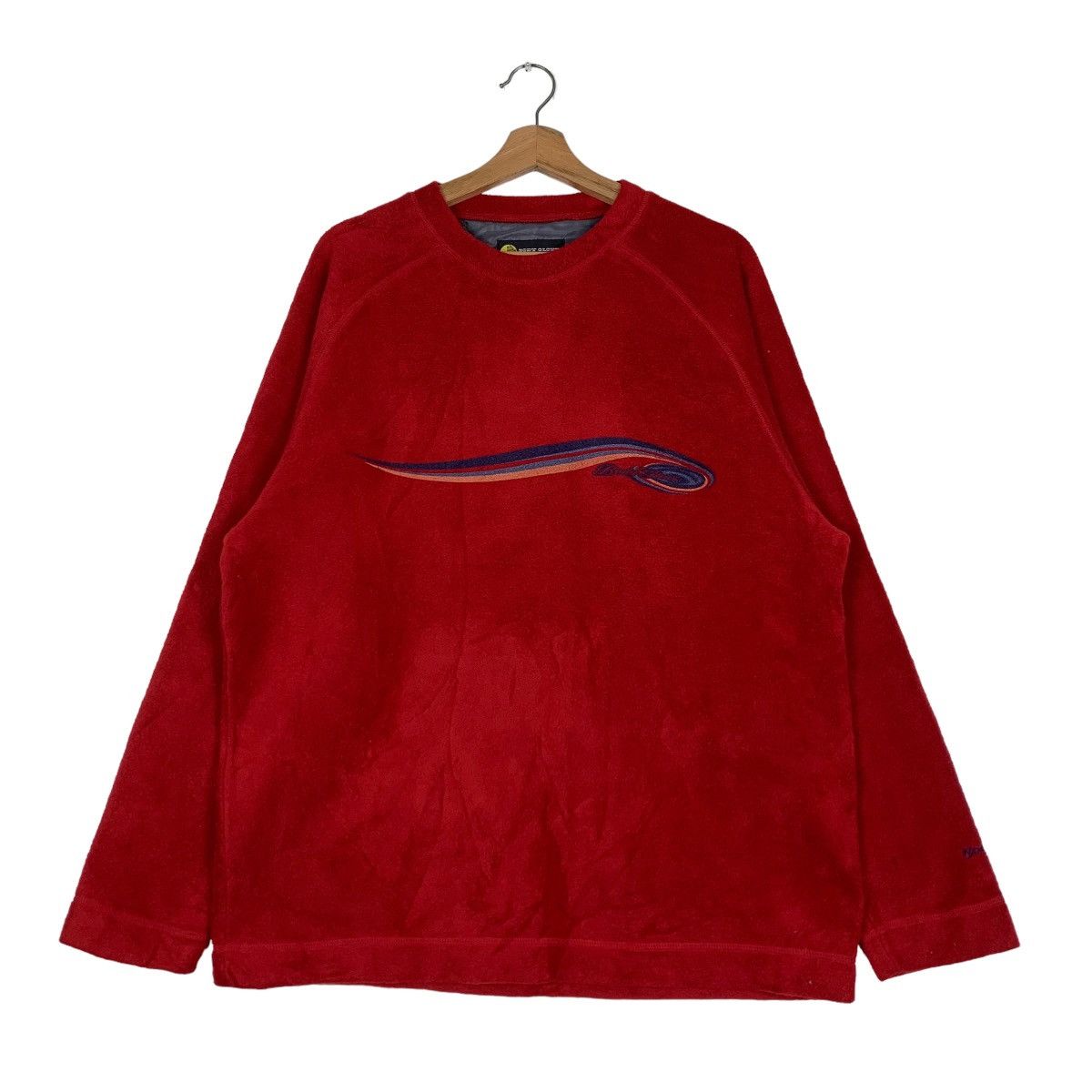 BODY GLOVE Pullover Red Fleece Sweater #0426-C20