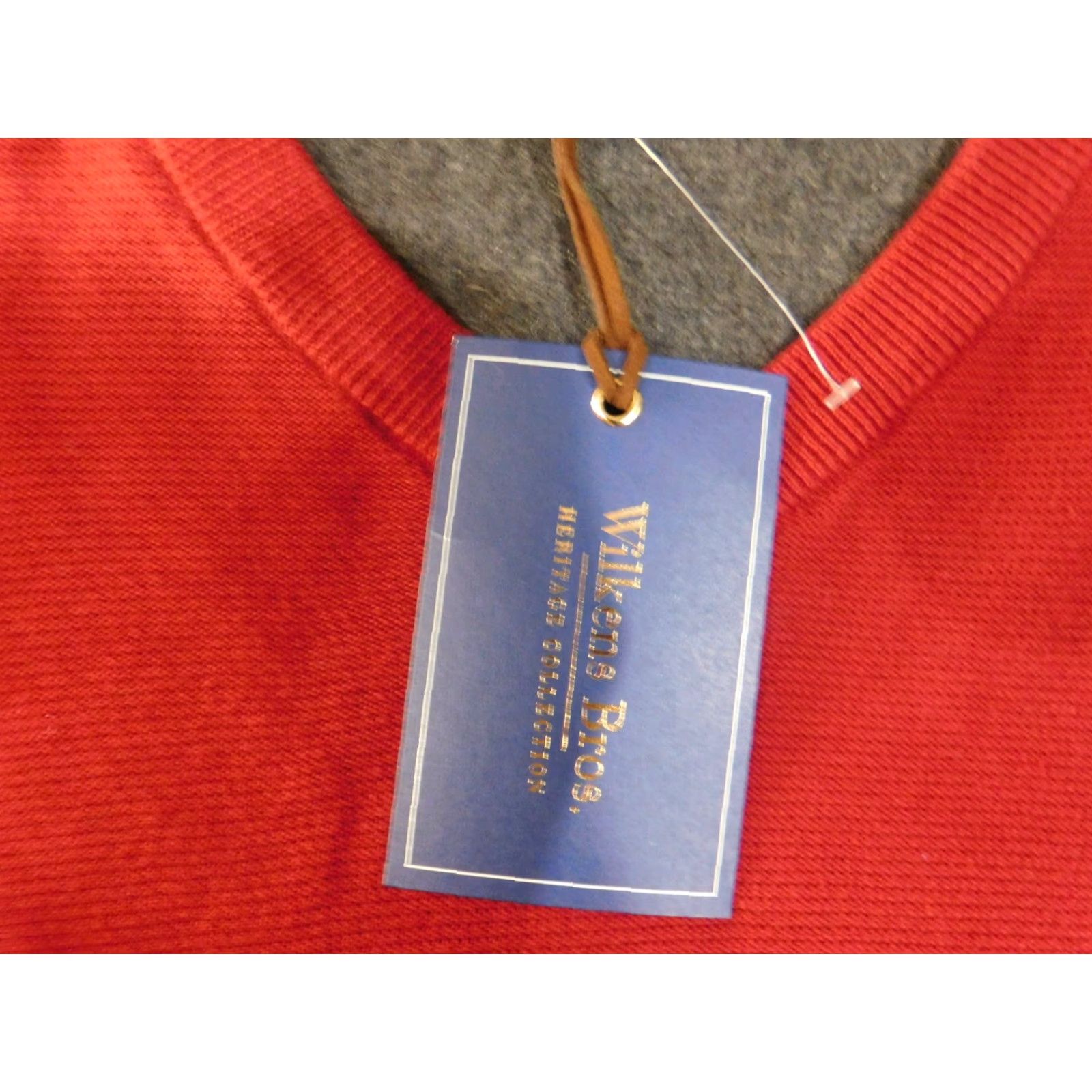 Vintage wilkens bros heritage collection sweater XL red v-neck mens pullover knit Size US XL / EU 56 / 4 - 6 Thumbnail