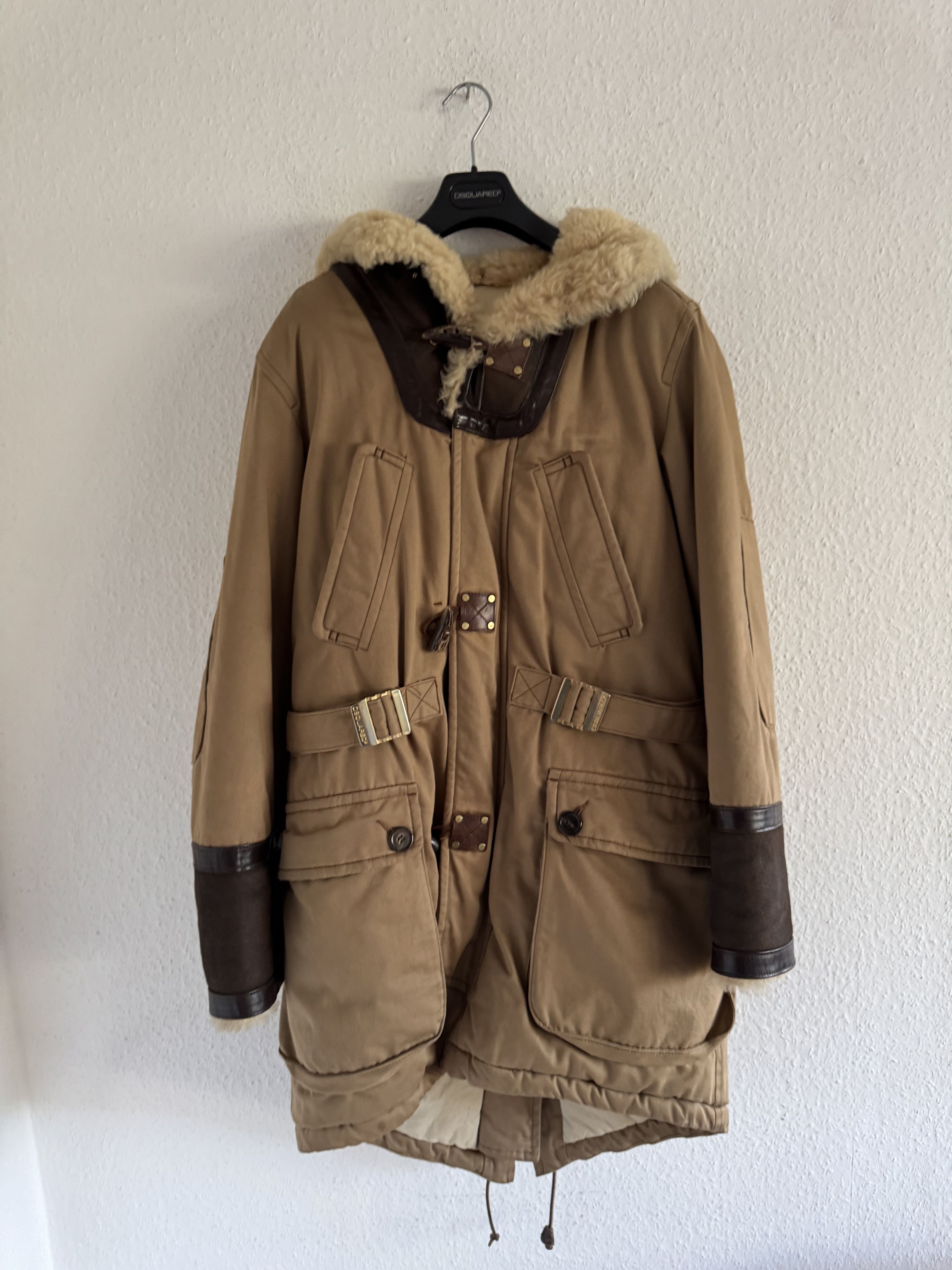 Dsquared2 FW03 Runway Shearling Parka Size US S / EU 44-46 / 1 - 1 Thumbnail