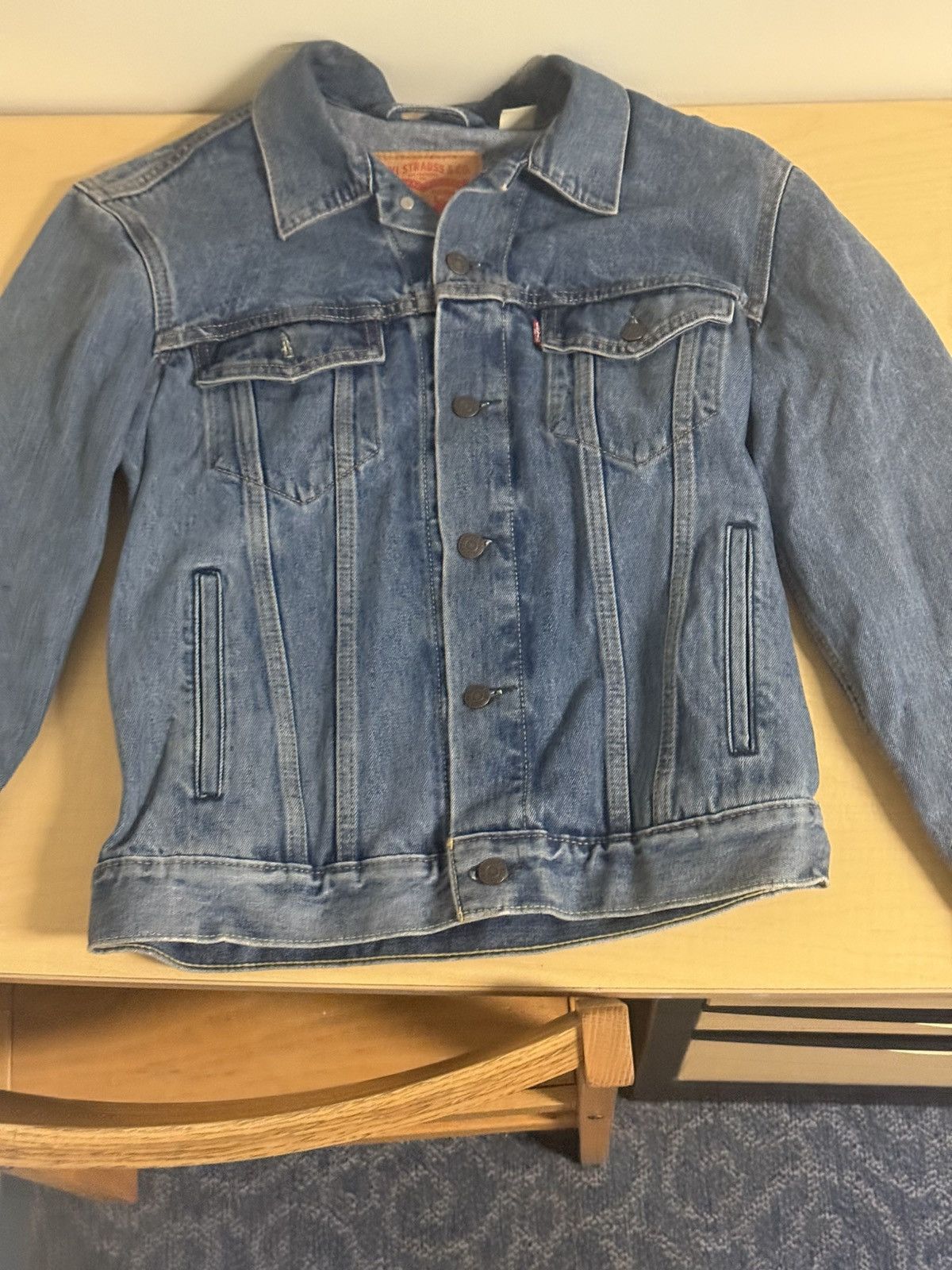 Levi's Vintage Levi Strauss Denim Trucker Jean Jacket Blue Sz Small Size US S / EU 44-46 / 1 - 1 Thumbnail