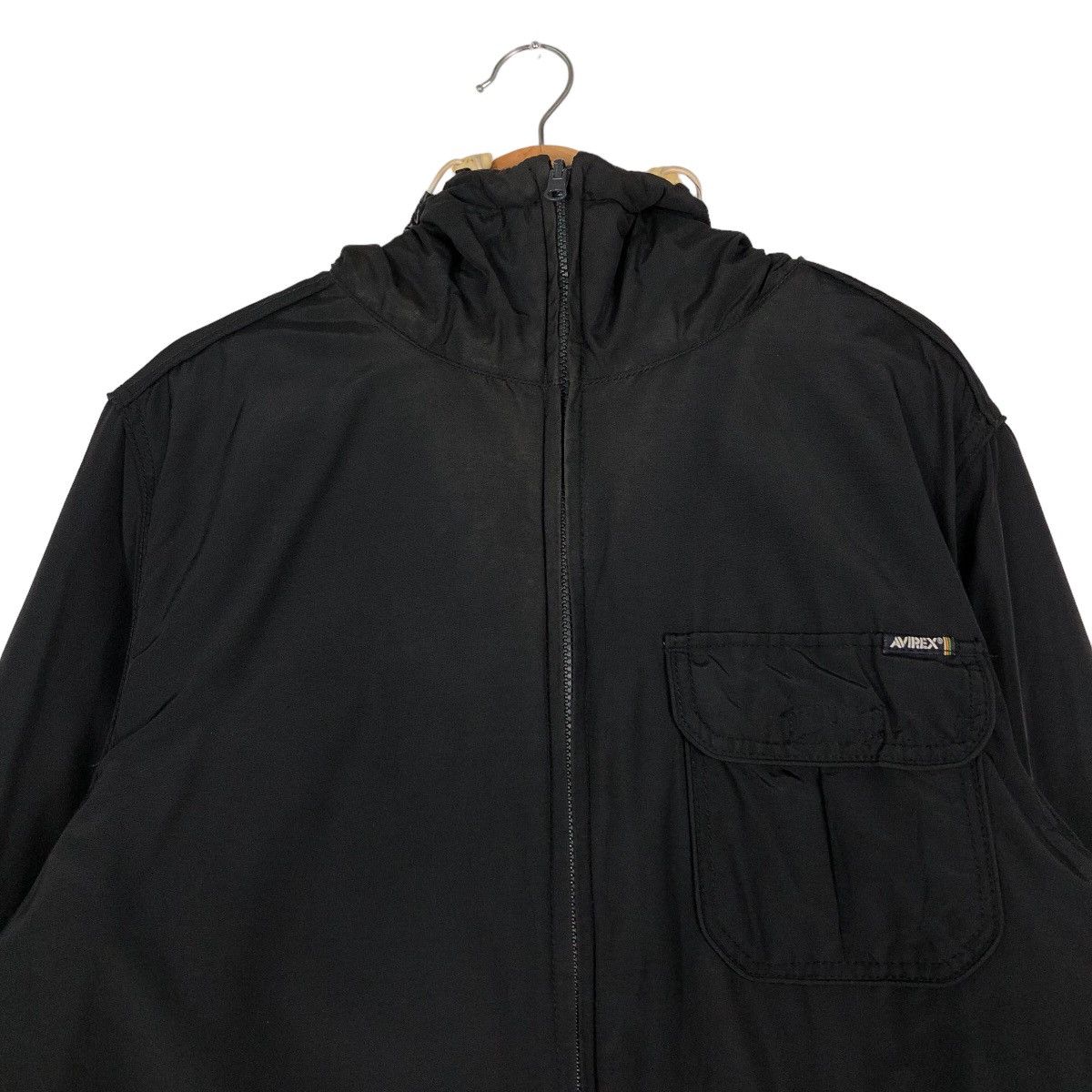 Avirex 🔥Rich Black Reversible Jacket Avirex Varsity Light Puffer Size US XL / EU 56 / 4 - 3 Thumbnail