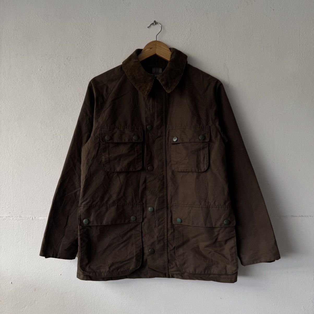 Polo Ralph Lauren Vintage Polo Sports Multi-Pocket Waxed Jacket Size US M / EU 48-50 / 2 - 1 Thumbnail