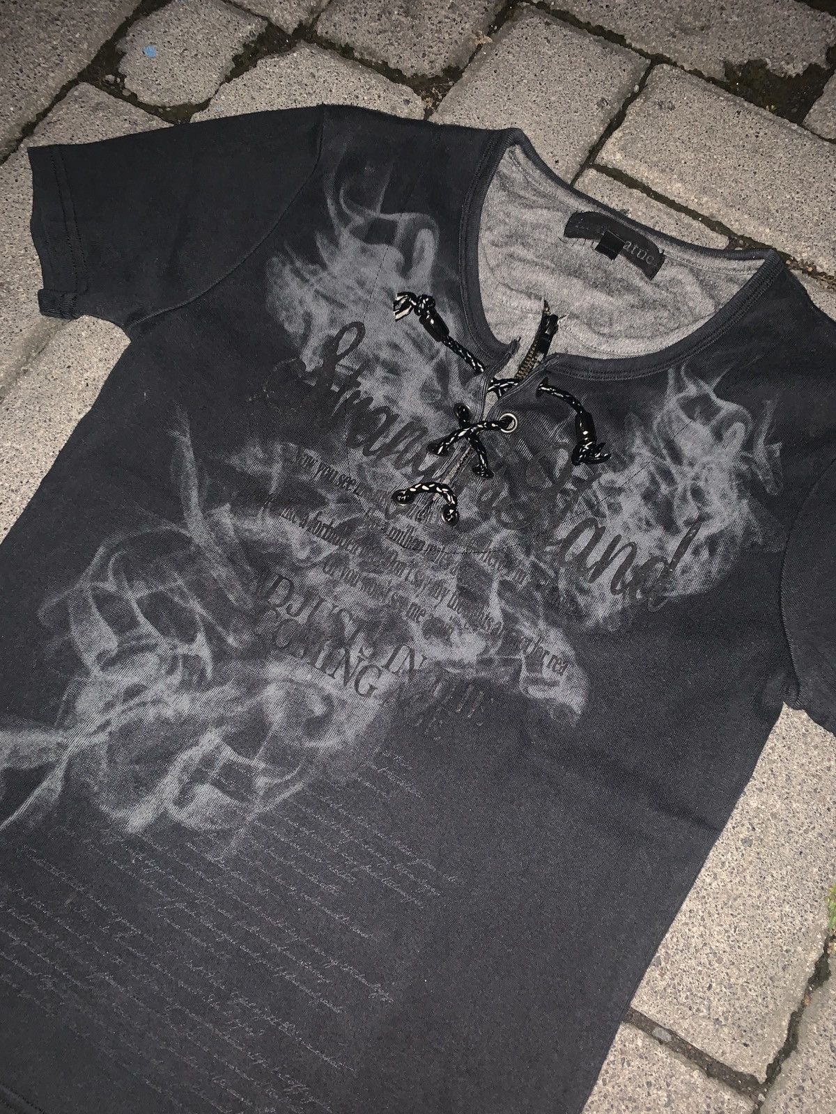 In The Attic 🔥SOLD🔥Smoke Graphic In The Attic DoubleLayer Shirt LBG PUNK Size S / US 4 / IT 40 - 3 Thumbnail