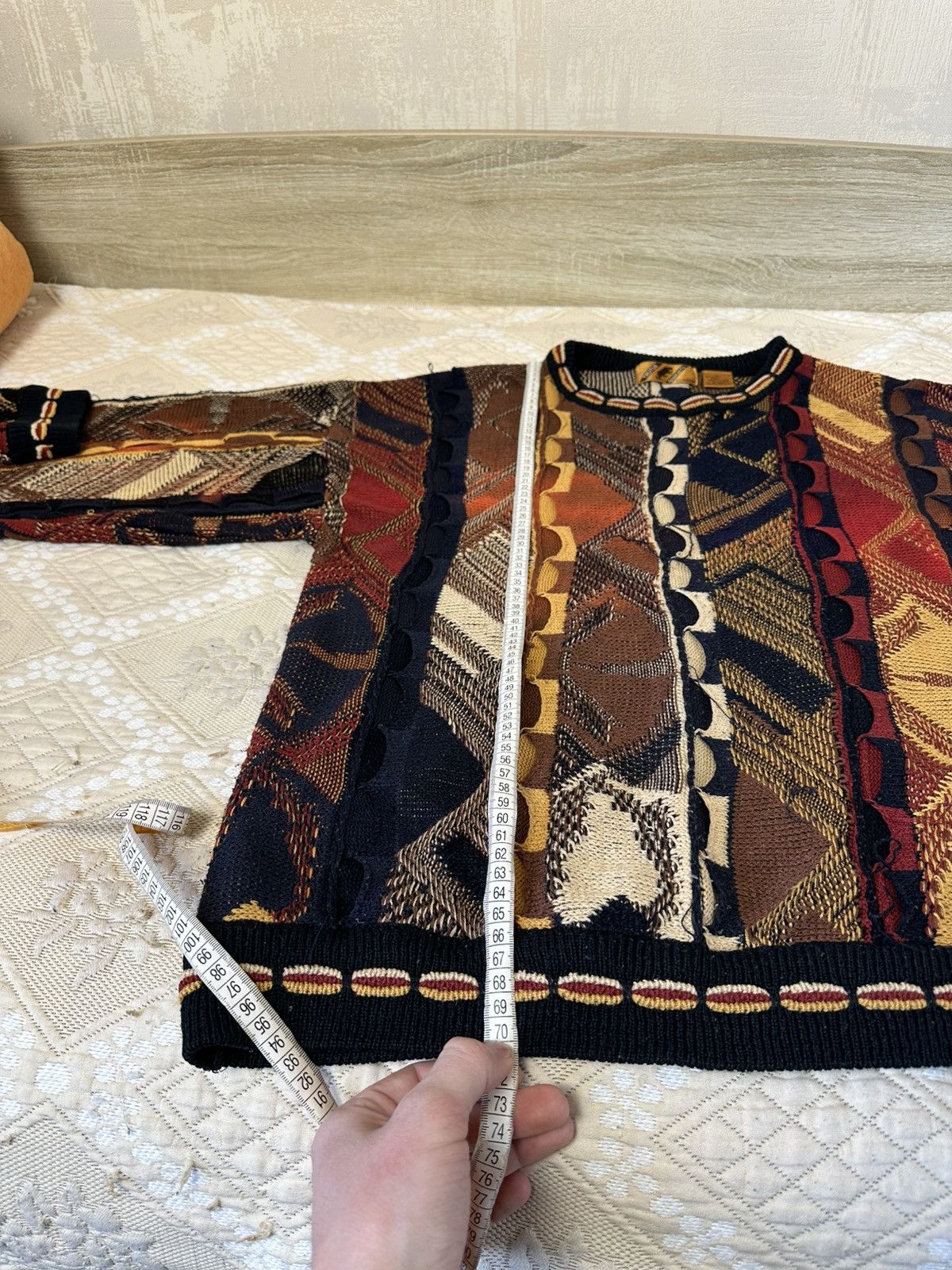 Coogi 🔥 Coogi Style Cable Knit 3D Sweater Italy Pullover 90s Carlo Size US XL / EU 56 / 4 - 11 Thumbnail