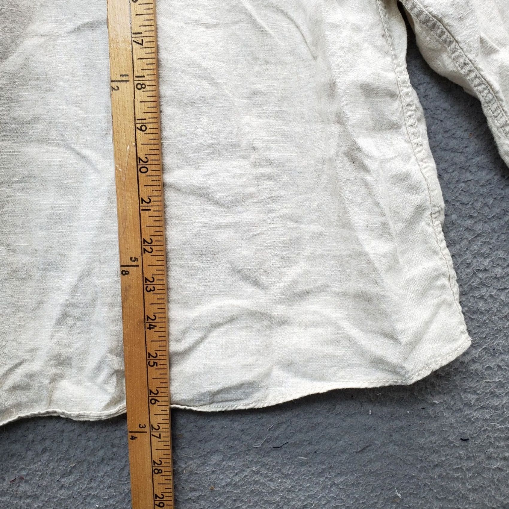 Vintage M&S Collection Blouse Womens Size UK 20 Tan Long Sleeve Pockets Button Front Shirt Size 3XL / US 20-22 - 6 Thumbnail