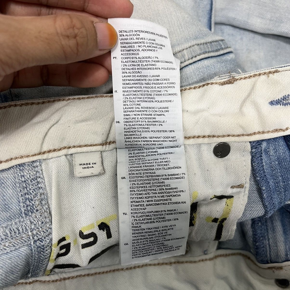 G-Star Vintage G Star Raw 96 Bikers Denim Jeans Size 28" / US 6 / IT 42 - 19 Thumbnail