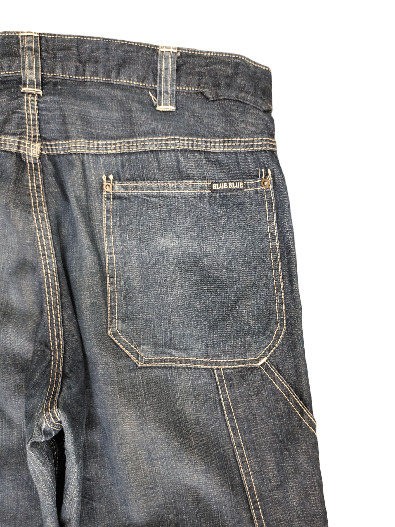 Blue Blue Japan Baggy Jeans Blue Blue Indigo Carpenter Denim Pants Size US 34 / EU 50 - 3 Thumbnail