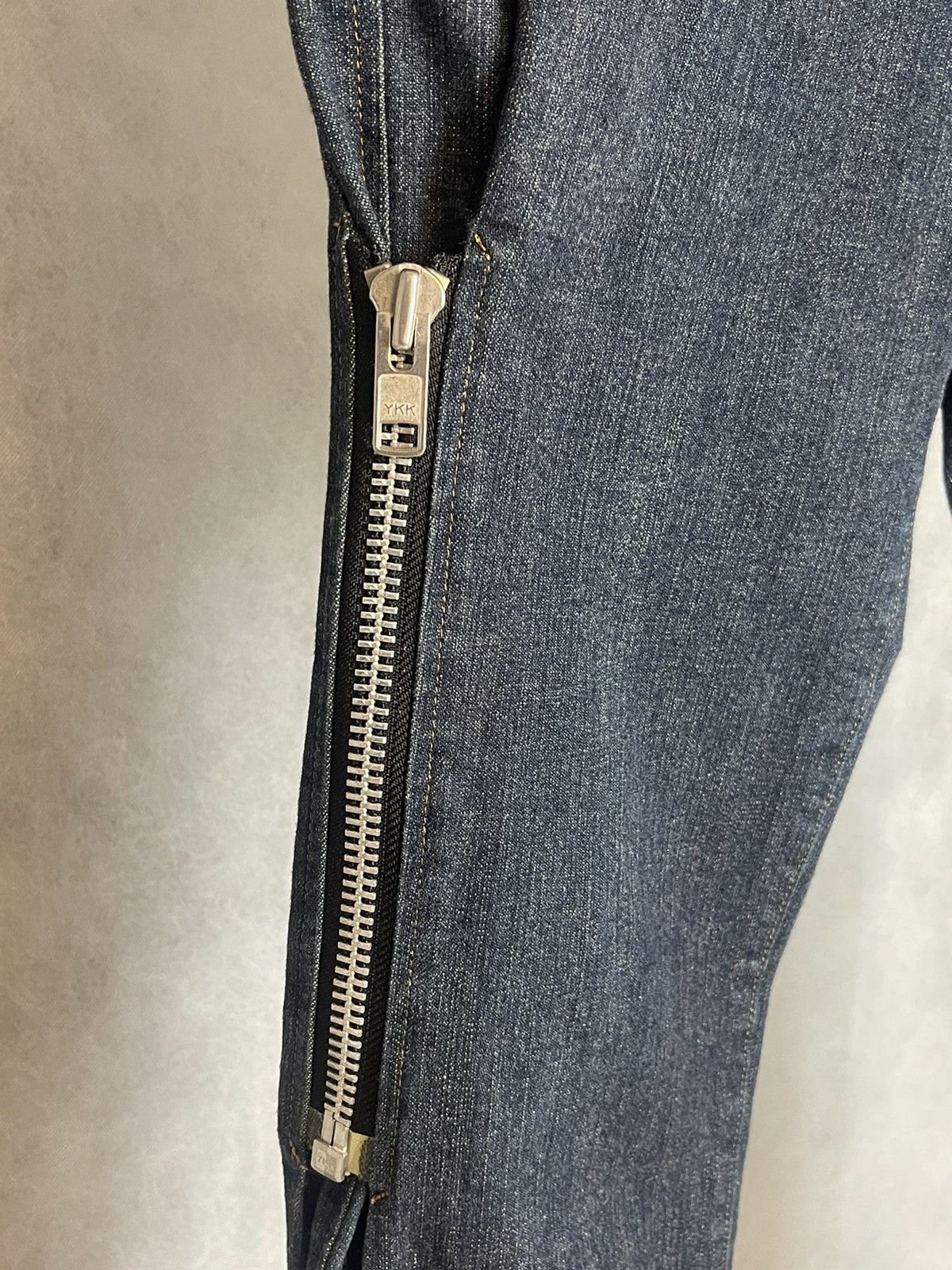 Japanese Brand 2015 Milkboy multi zip denim pants Size US 31 - 6 Thumbnail