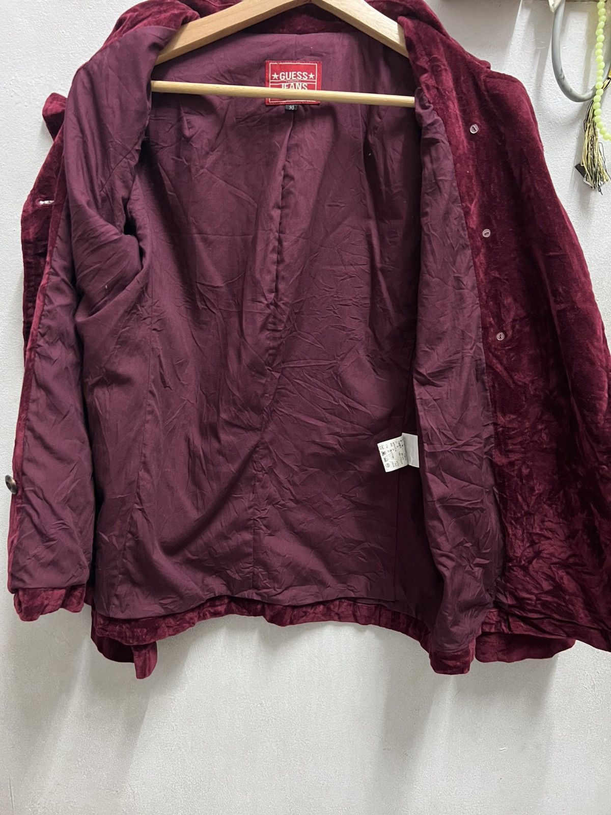Guess Vintage Guess jeans Velvet Double Breasted Jacket Size M / US 6-8 / IT 42-44 - 9 Thumbnail