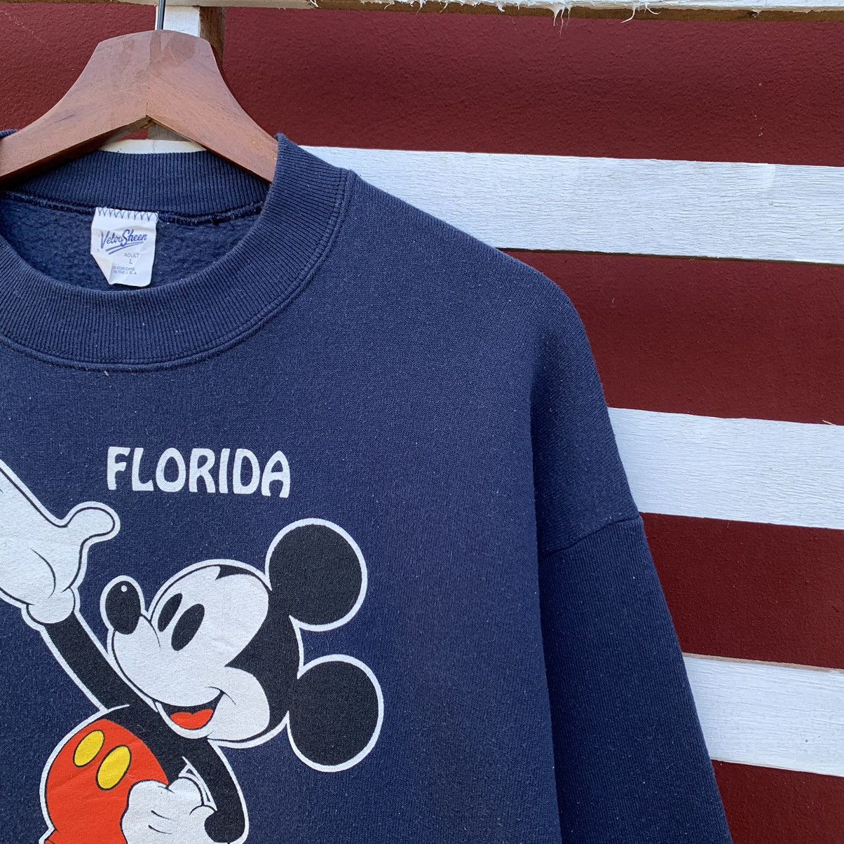 Cartoon Network × Disney × Velva Sheen Vintage 90s Velva Sheen Mickey Florida Sweatshirt Size US M / EU 48-50 / 2 - 5 Thumbnail