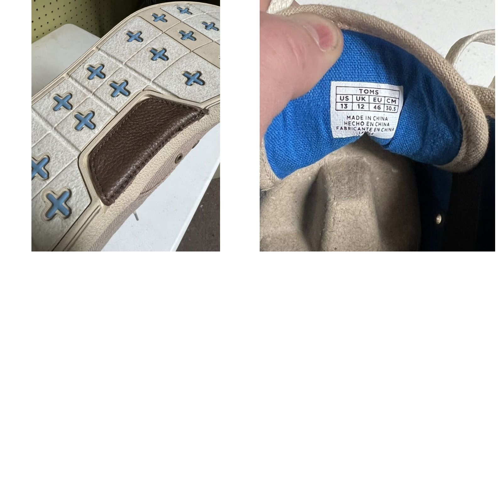Toms Toms Shoes Mens 13 Paseo Casual Low Top Sneakers Tan Fabric Lace Up New Mens Shoes Size US L / EU 52-54 / 3 - 8 Thumbnail