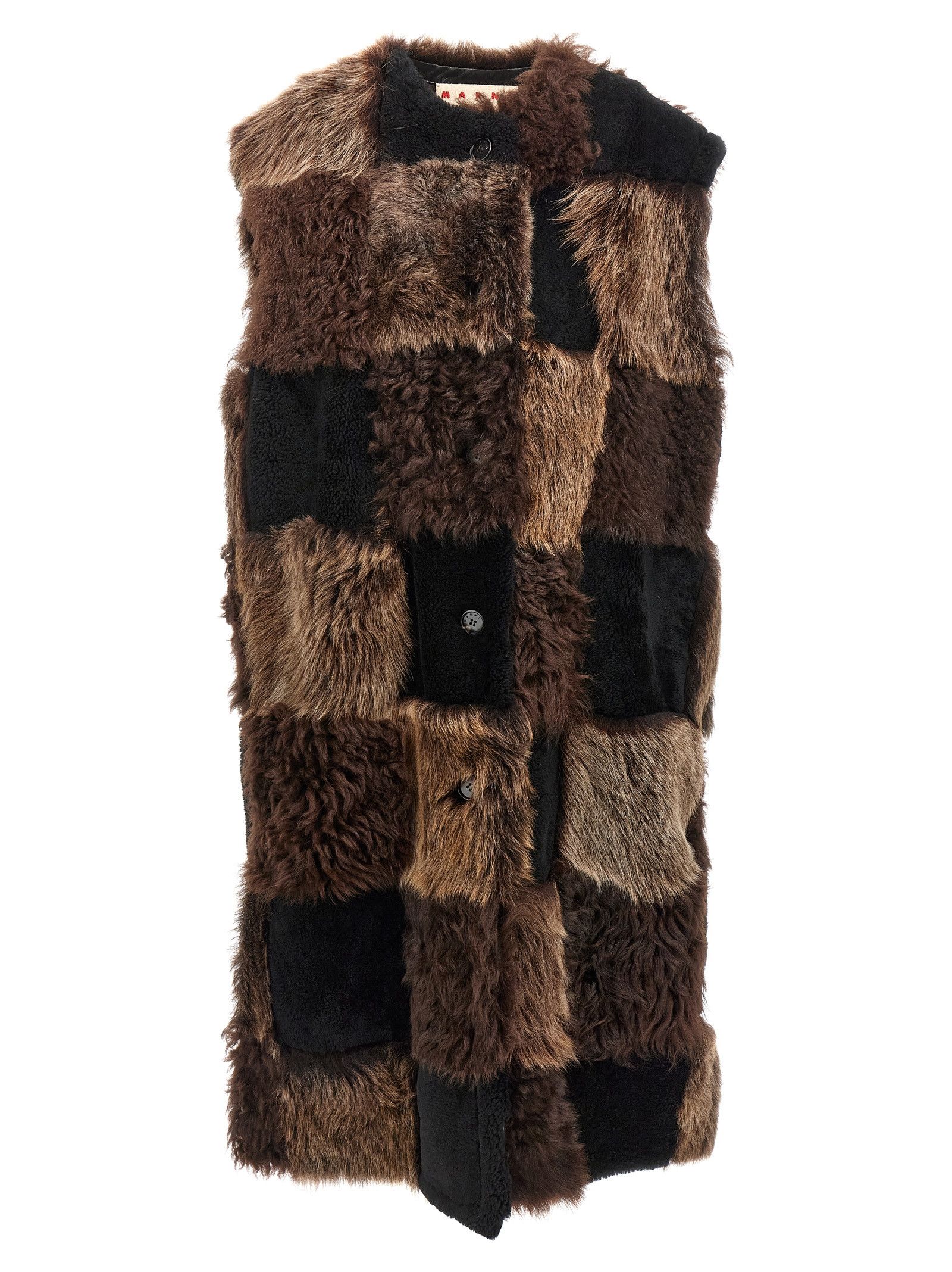 Marni Long Shearling Vest Size S / US 4 / IT 40 - 1 Thumbnail