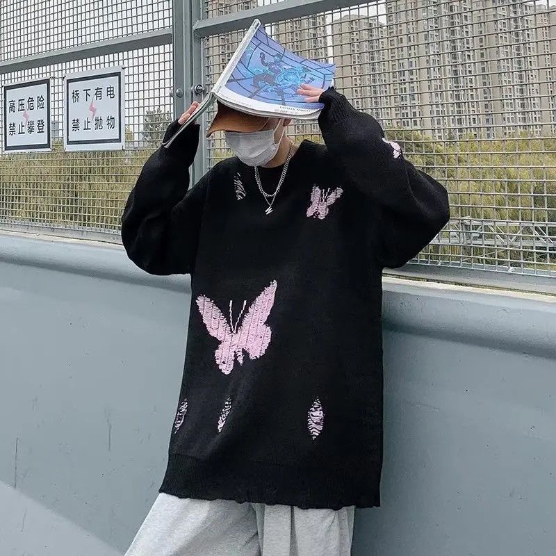 Japanese Brand × Vintage Cute fashion butterfly knit sweater knitwear cute y2k Size US XL / EU 56 / 4 - 5 Thumbnail
