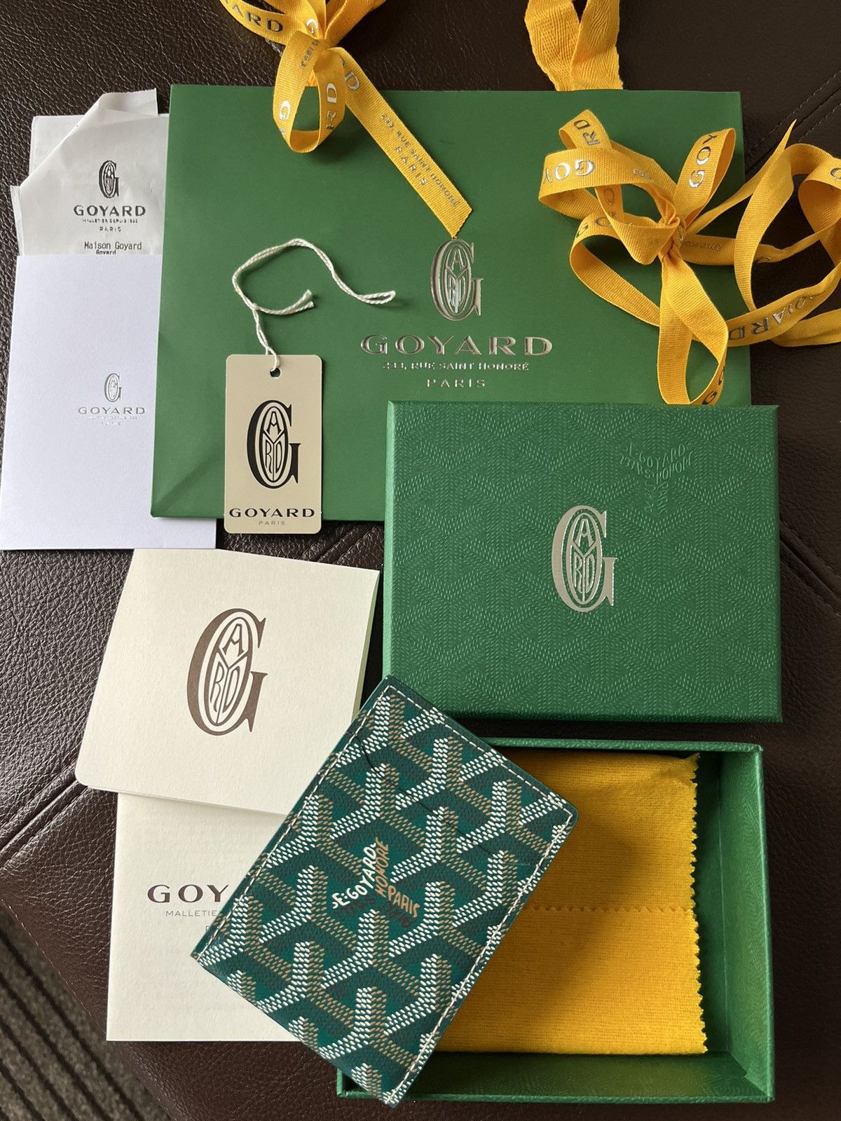 Goyard Goyard Iconic Limited Green Leather Wallet BrandNew Giftable Size ONE SIZE - 2 Thumbnail