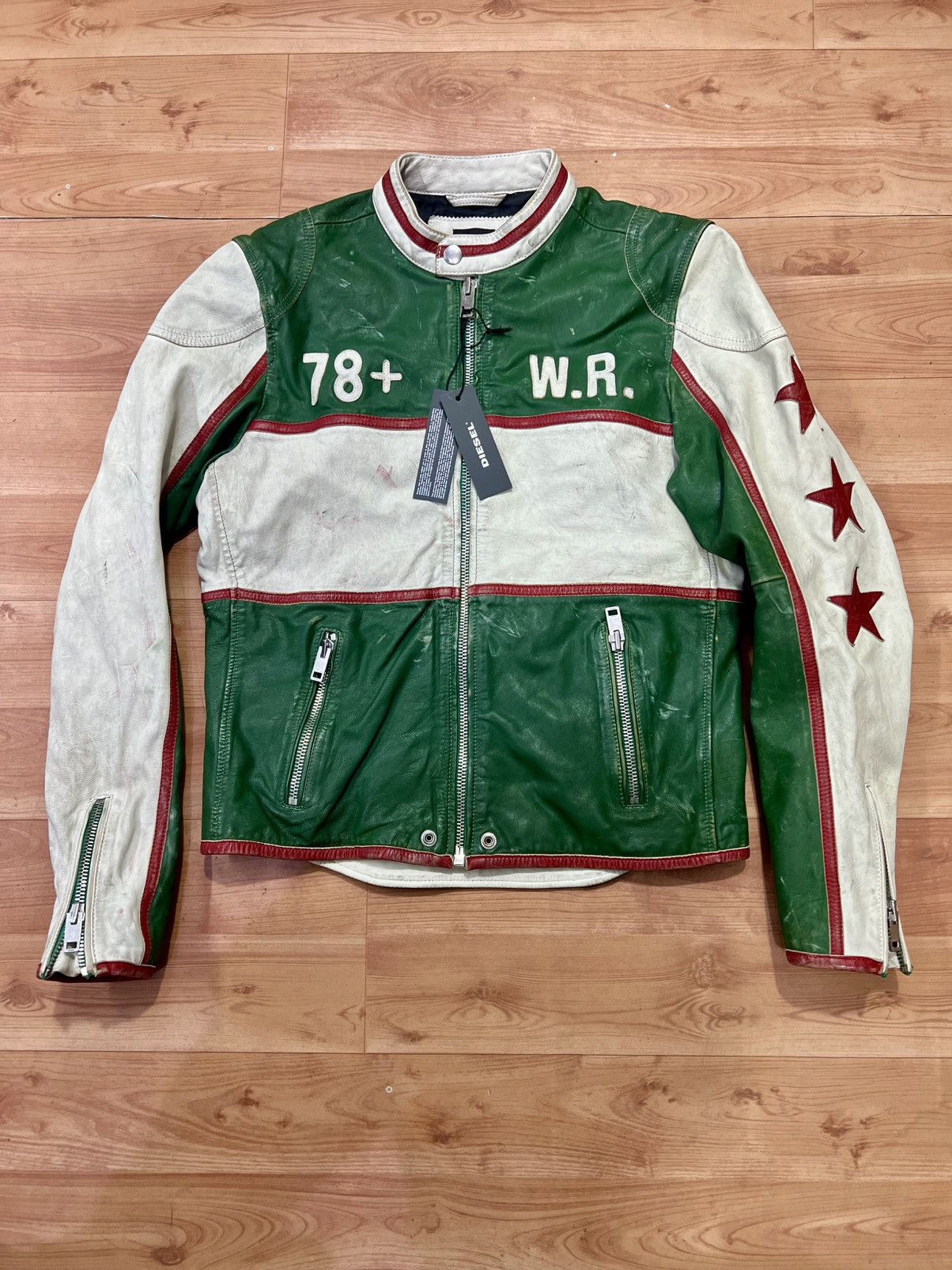 Diesel Diesel L- RACING WOLF Leather jacket size L Size US L / EU 52-54 / 3 - 1 Thumbnail