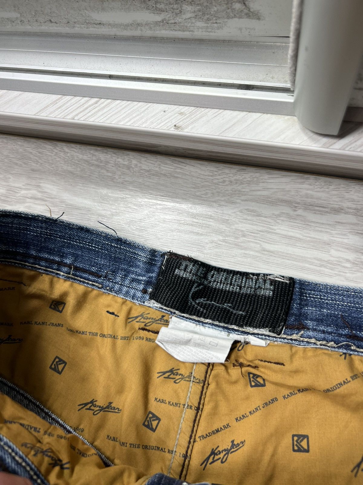 Karl Kani × Vintage Rare Vintage Karl Kani Baggy Denim Pants Big Logo Jeans Size US 30 / EU 46 - 16 Thumbnail