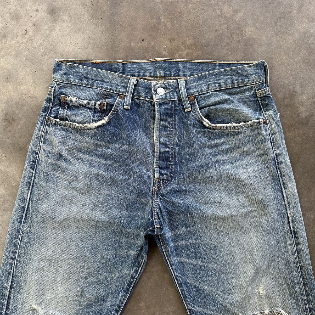 Japanese Brand Vintage Levi’s 501 Distressed Faded Denim Jean Pant W32 Size US 32 / EU 48 - 3 Thumbnail