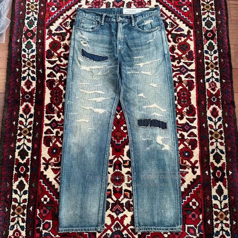 Neighborhood Neighborhood size M Destroyed Denim Jeans Size US 27 - 1 Thumbnail