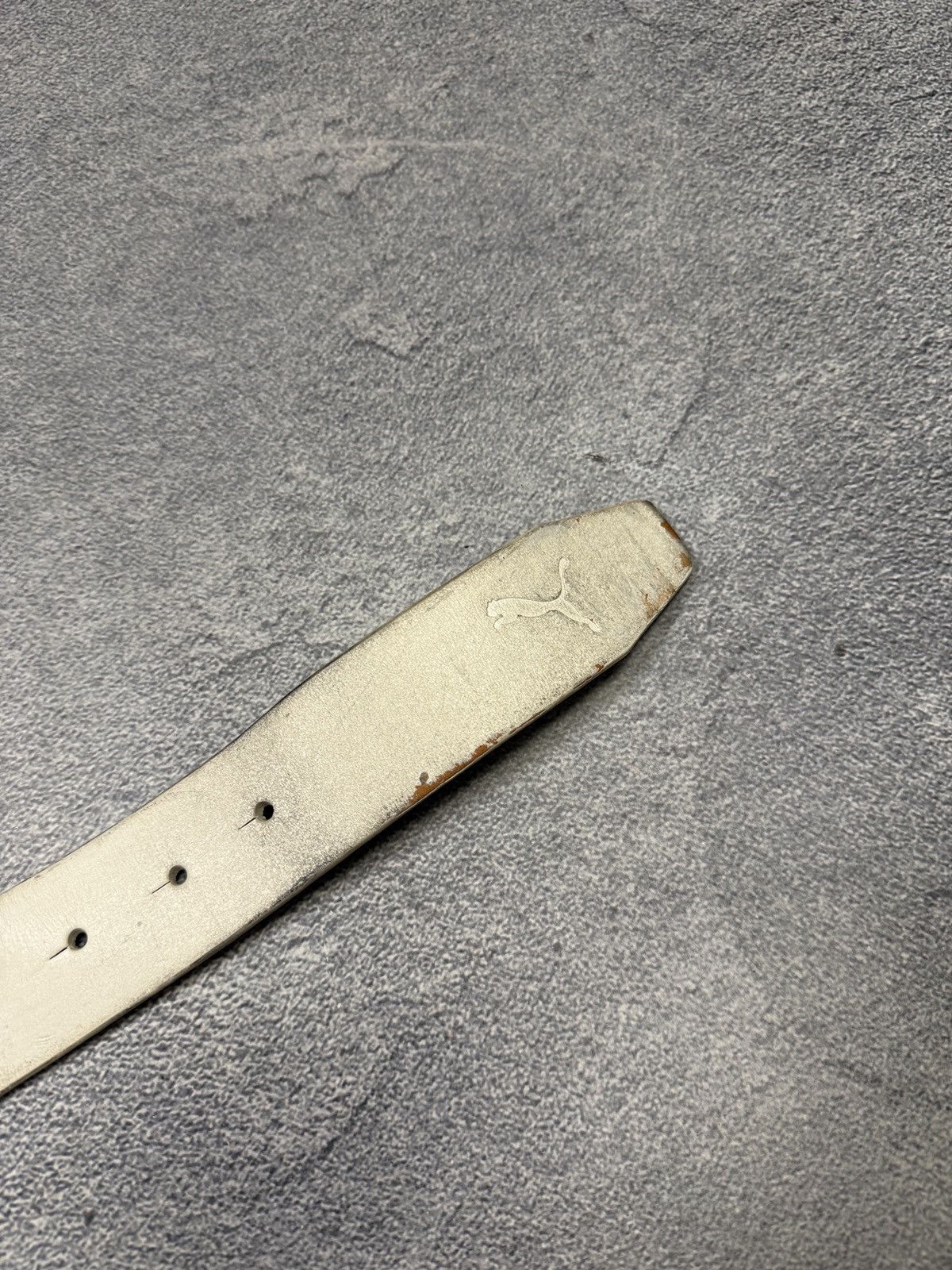 Puma Leather belt Puma Buckle Vintage Logo Puma Size ONE SIZE - 7 Thumbnail