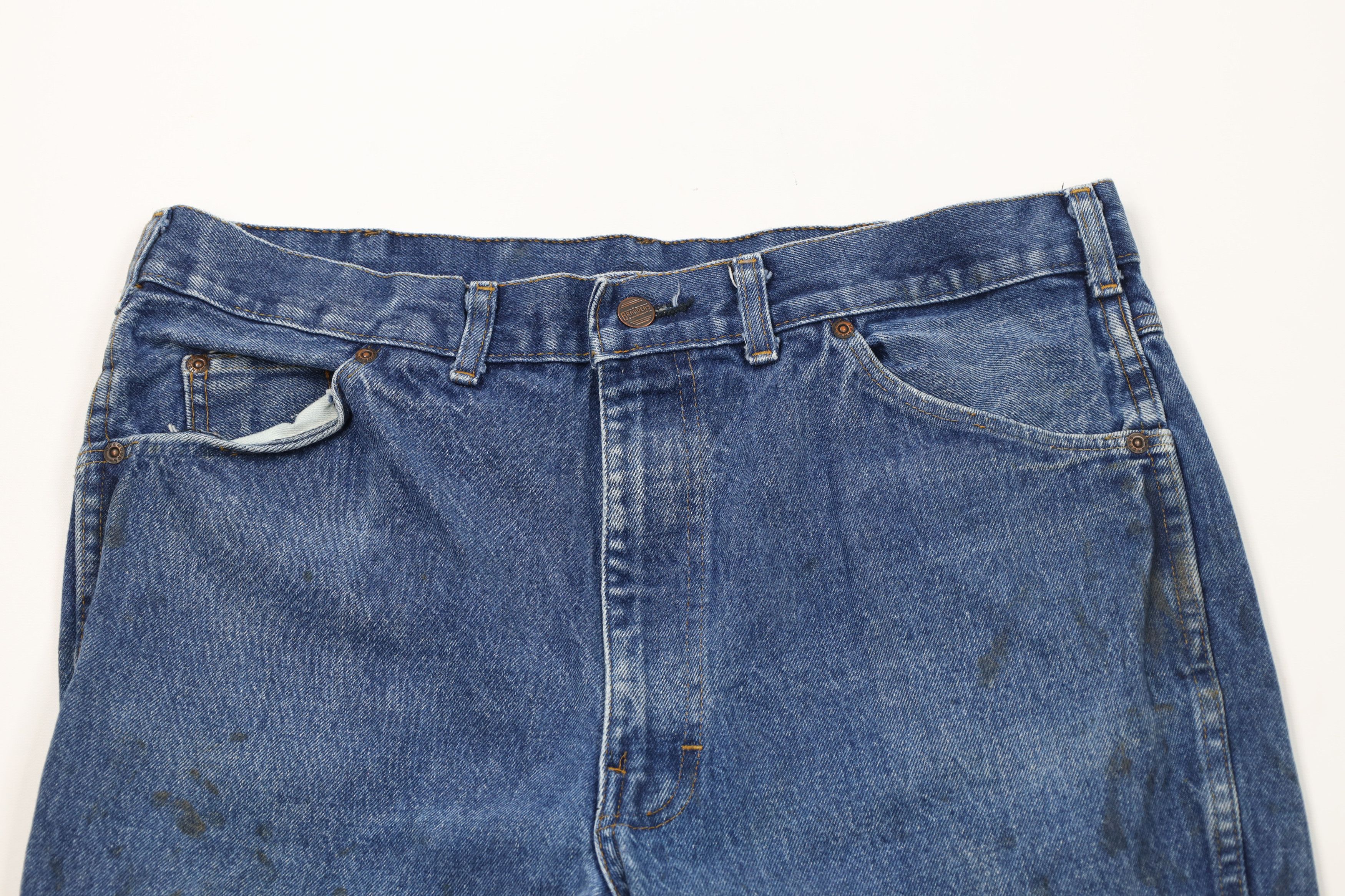 Dickies Vintage 70s Dickies Branders Straight Leg Denim Jeans USA Size US 36 / EU 52 - 2 Thumbnail