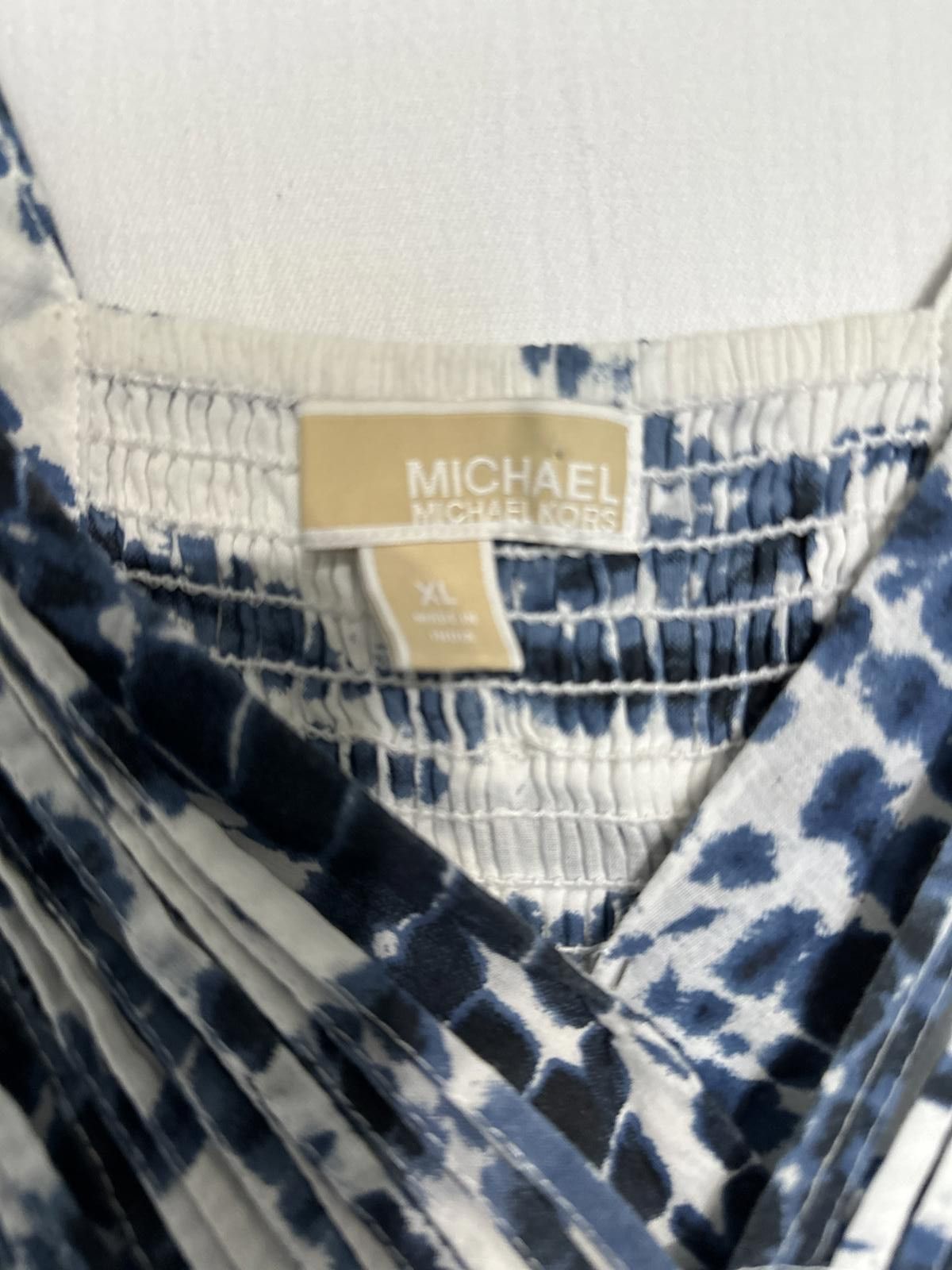 Michael Kors Flowy Tie-Dye Maxi Dress - Elegant Summer Style Size XL / US 12-14 / IT 48-50 - 3 Thumbnail