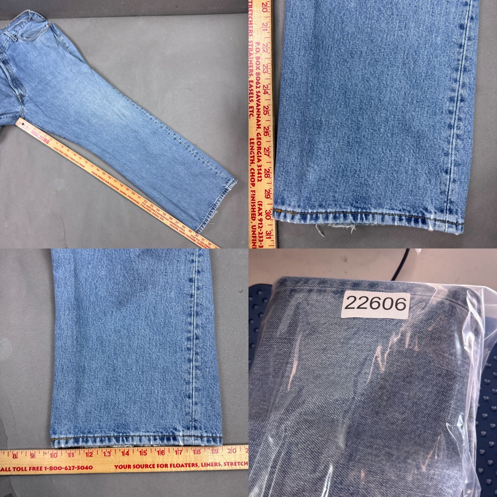 Levi's VINTAGE Levi's 501 Jeans Men 42x30 Blue Y2K Button Fly Denim Pant Distressed Work Size US 42 / EU 58 - 11 Thumbnail