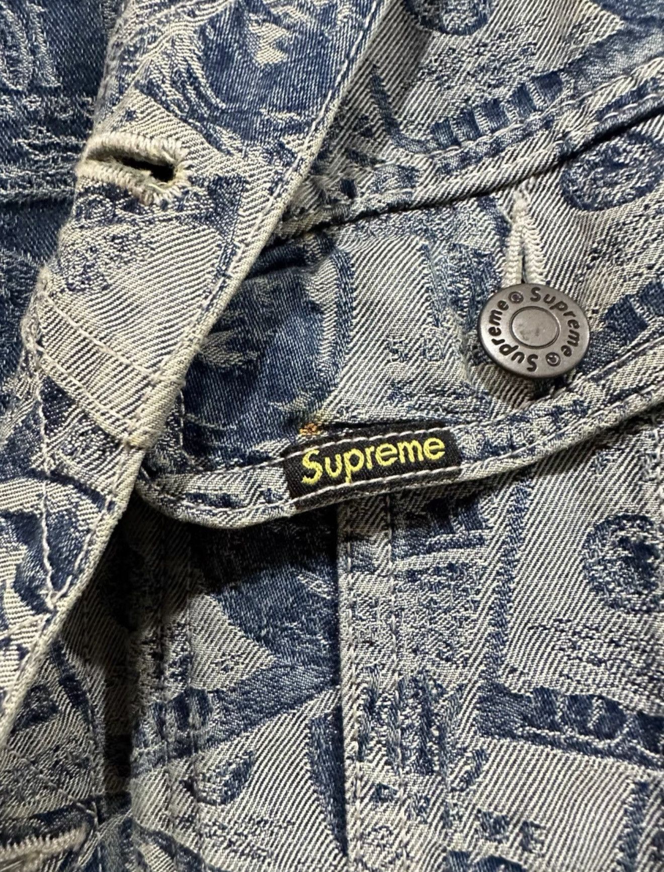 Supreme Supreme 100 dollars bill trucker denim Jacket Size US L / EU 52-54 / 3 - 3 Thumbnail