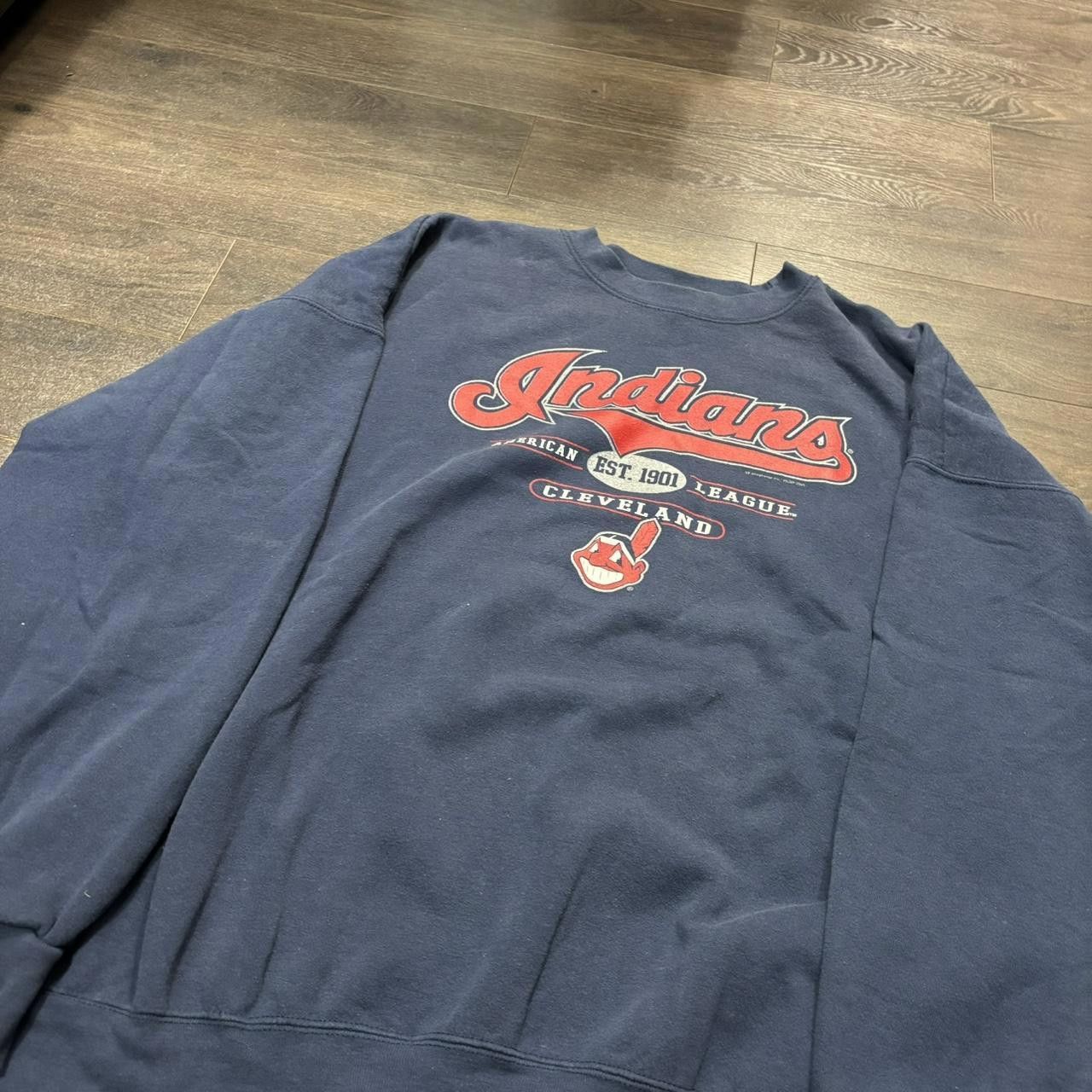 Lee Vintage Cleveland Indians Lee Sport Crewneck Sweatshirt XL Size US XL / EU 56 / 4 - 4 Thumbnail