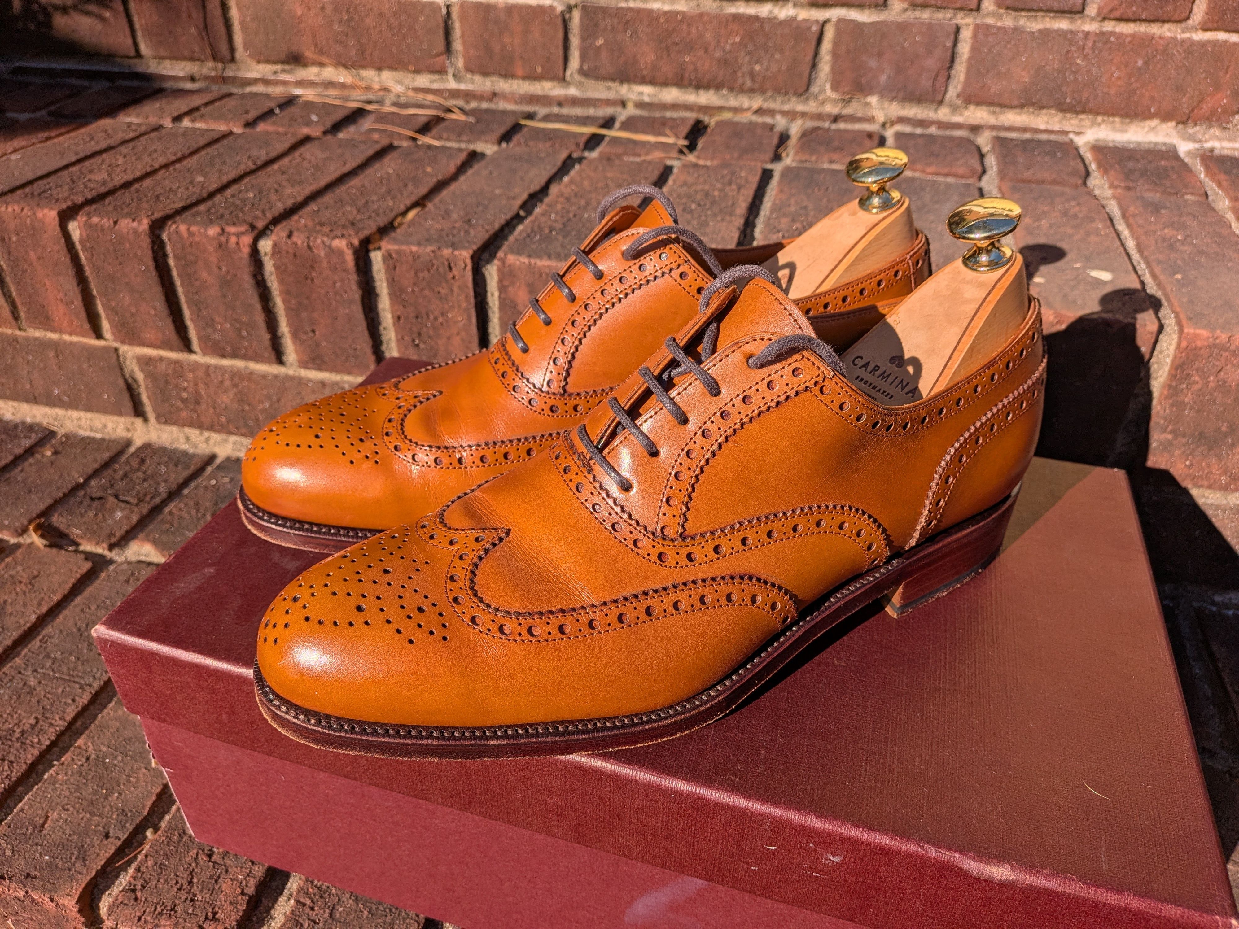 Carmina Carmina Wingtip Oxfords Size US 8 / EU 41 - 2 Thumbnail