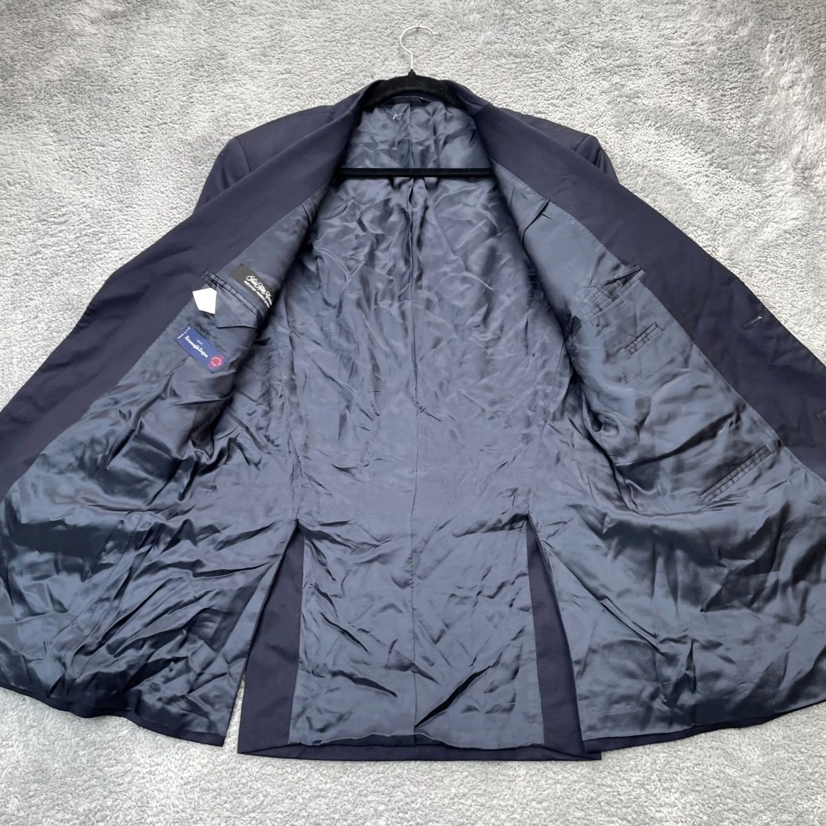 Ermenegildo Zegna Ermenegildo Zegna Blazer Coat Mens 42 Long Blue Jacket Wool Blend Classic Fit Size 42R - 3 Thumbnail