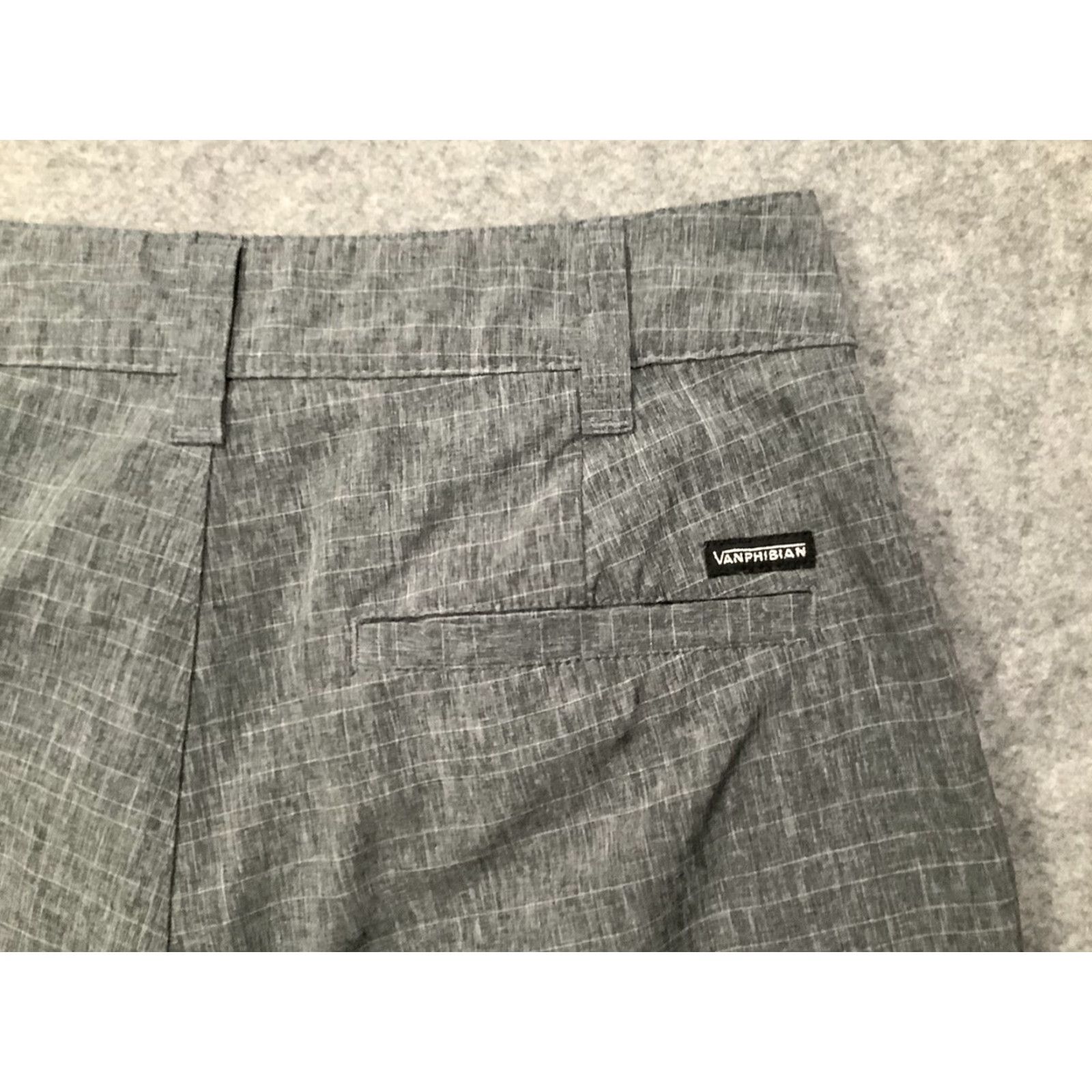 Vans VANS Board Shorts Mens 28 Gray Stoked When Soaked Series Plaid Comfortable Fit Pockets 28 Mens Gray Board Shorts Size US 28 / EU 44 - 7 Thumbnail