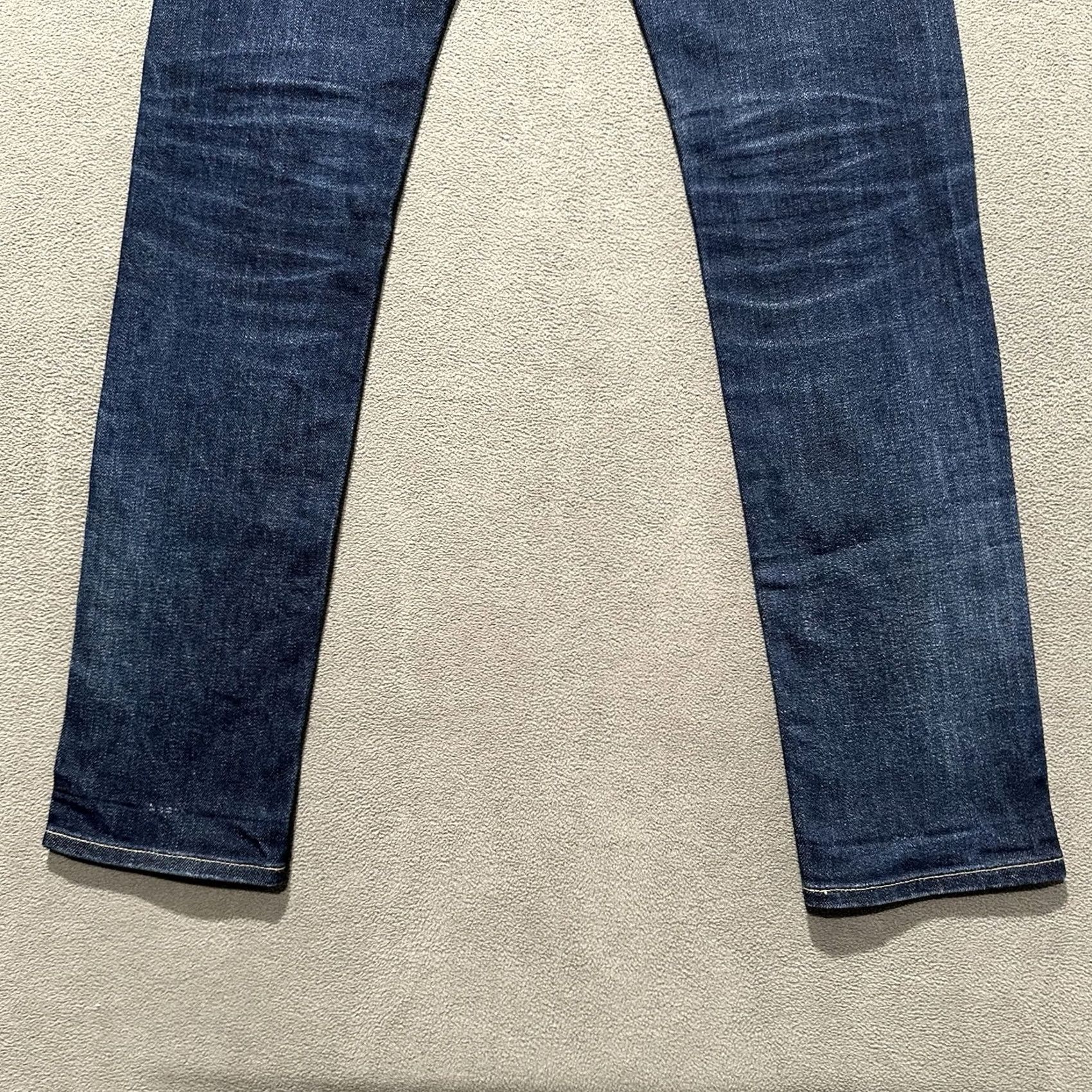 Uniqlo Uniqlo Mens Jeans Blue Selvedge Denim Slim Straight Low Rise Kiahara 28x34 Size US 28 / EU 44 - 6 Thumbnail