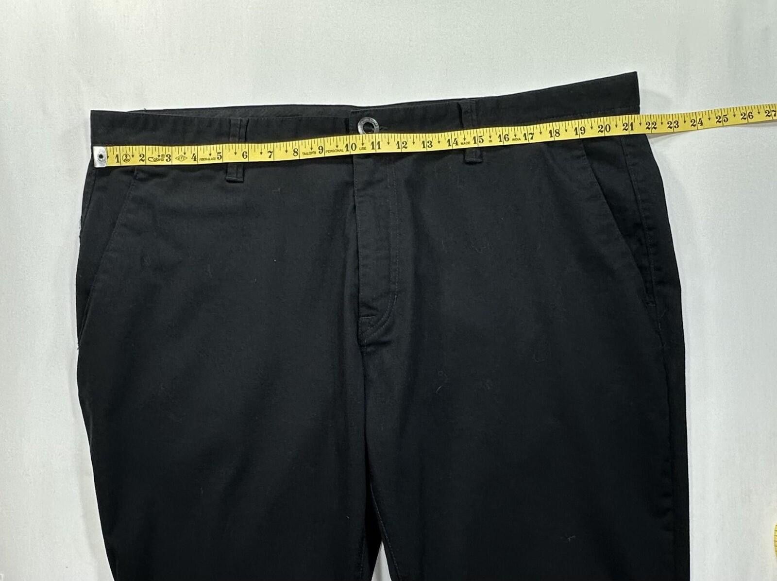 Volcom Volcom Flat Embroidered Cotton/Poly Chinos Black Mens 42/34 Size US 42 / EU 58 - 3 Thumbnail