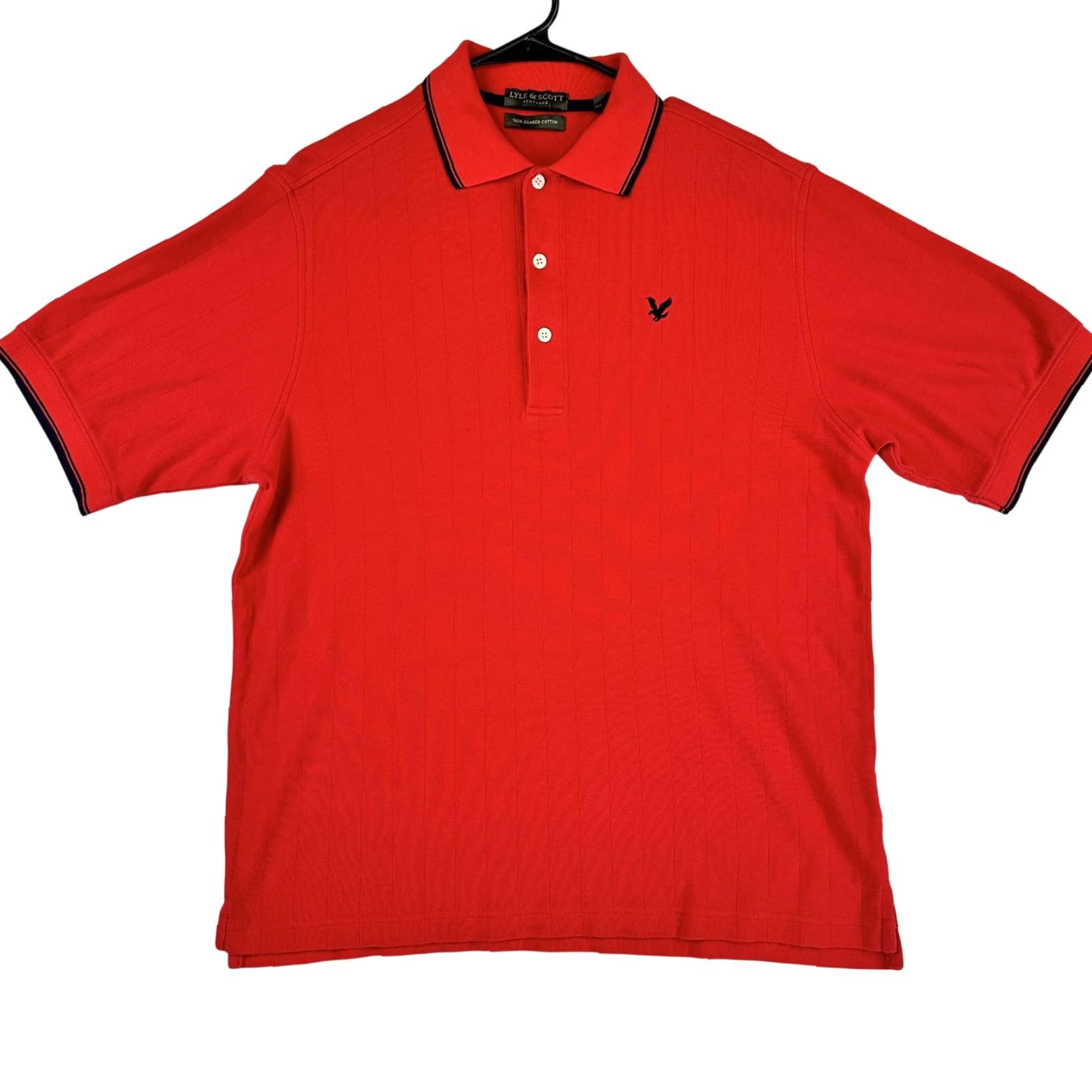 Lyle & Scott Lyle & Scott Polo Shirt Mens Small Red Scotland Cotton Short Sleeve Classic Fit Size US S / EU 44-46 / 1 - 2 Thumbnail