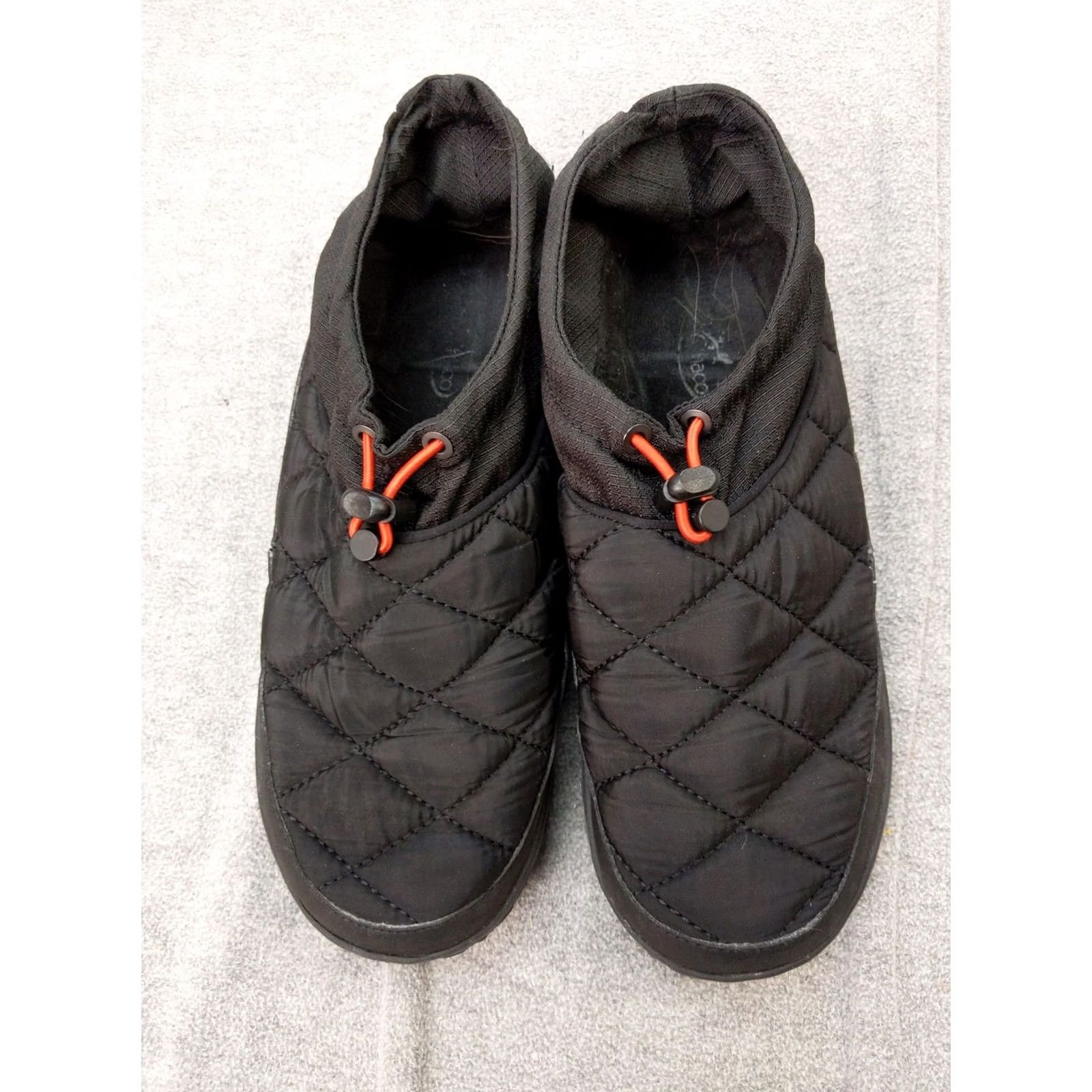 Chaco Chaco Womens Bootie Slipper Black Quilted Lined Flat Knit Winter Slipper Bootie 9 US 40 EU 7 UK Folding Drawstring Size M / US 6-8 / IT 42-44 - 2 Thumbnail