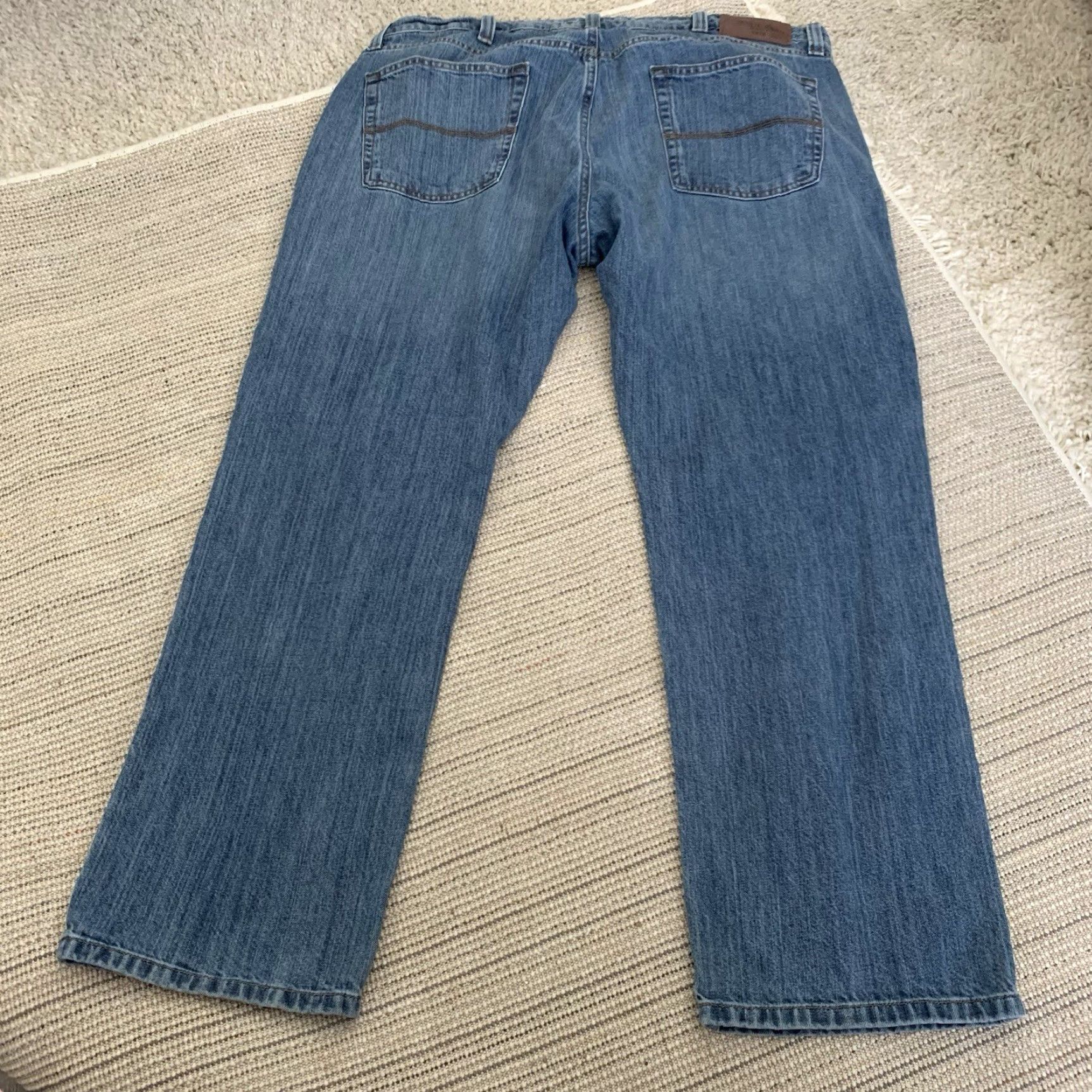 Vintage LL Bean Jeans Mens 40x29 Medium Blue Denim Standard Fit Classic 5-Pocket Logo USA 90s Nature Mens Size US 40 / EU 56 - 5 Thumbnail