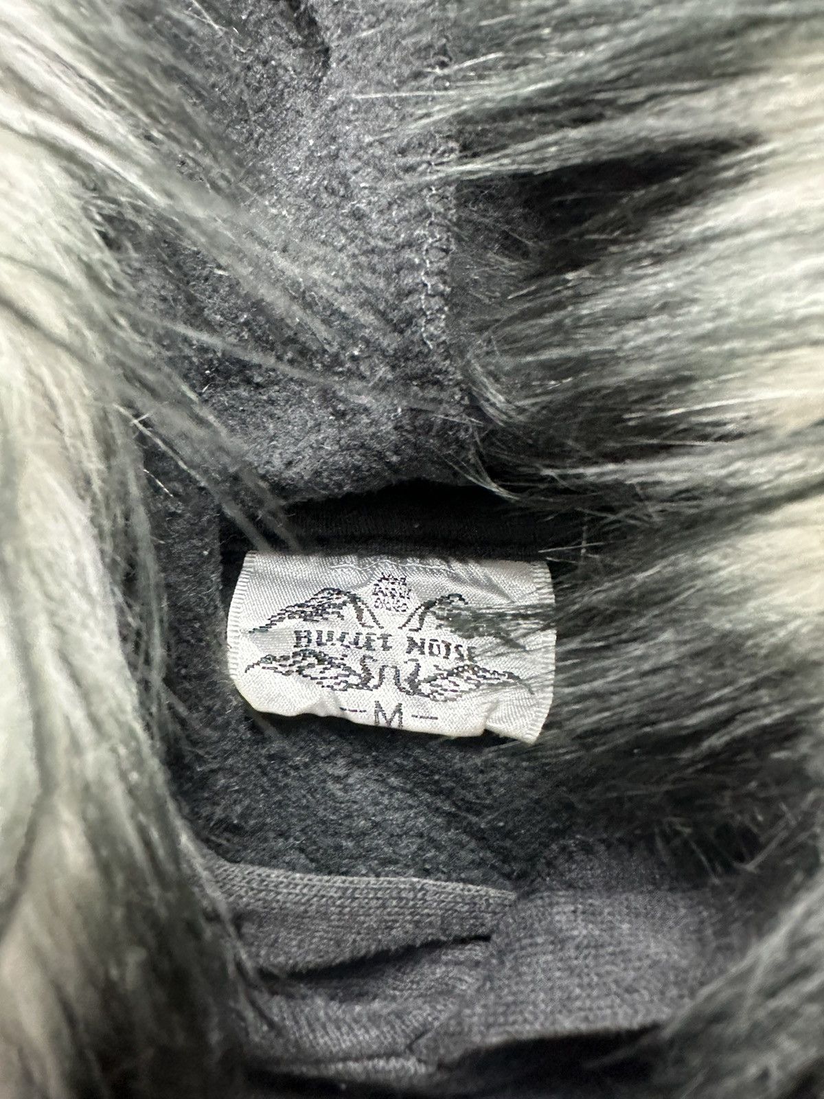 Hysteric Glamour BLACK FADED BULLET NOISE BLACK WHITE FUR HOODIE LGB STYLE Size US L / EU 52-54 / 3 - 8 Thumbnail