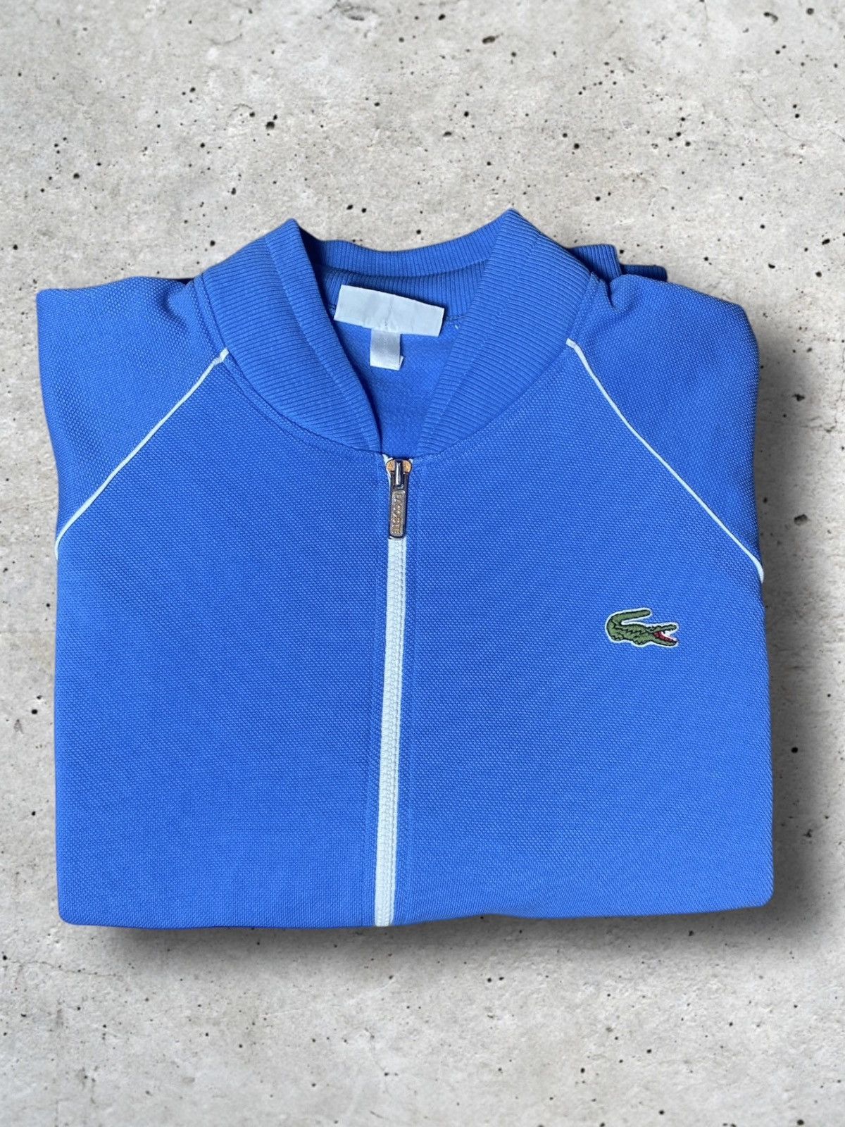 Lacoste Lacoste Vintage Zipper Vest Weste Hoodie L Baby Blue Men‘s Size US L / EU 52-54 / 3 - 4 Thumbnail