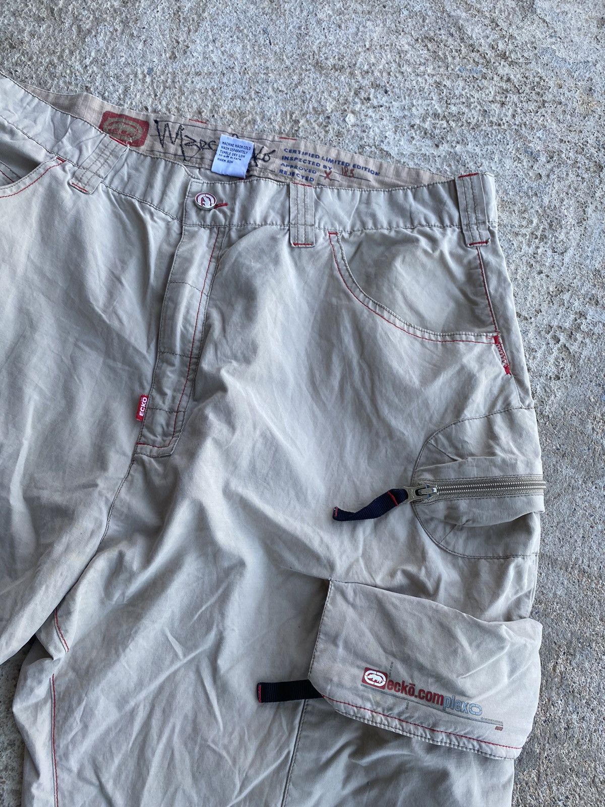 Ecko Unltd. × JNCO × Vintage Vintage Y2K Ecko Baggy Cargo Jnco Style Pants Size US 36 / EU 52 - 3 Thumbnail