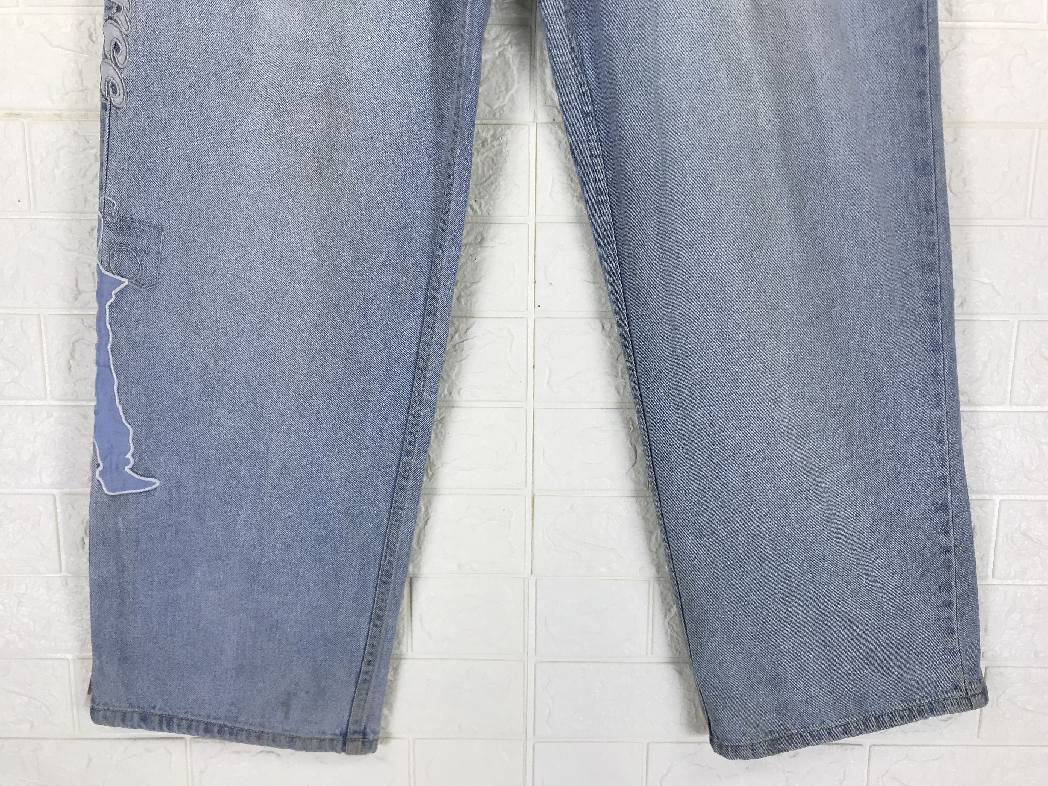 Japanese Brand Vintage Source DNM Patched Wide Baggy Jeans Size US 34 / EU 50 - 4 Thumbnail