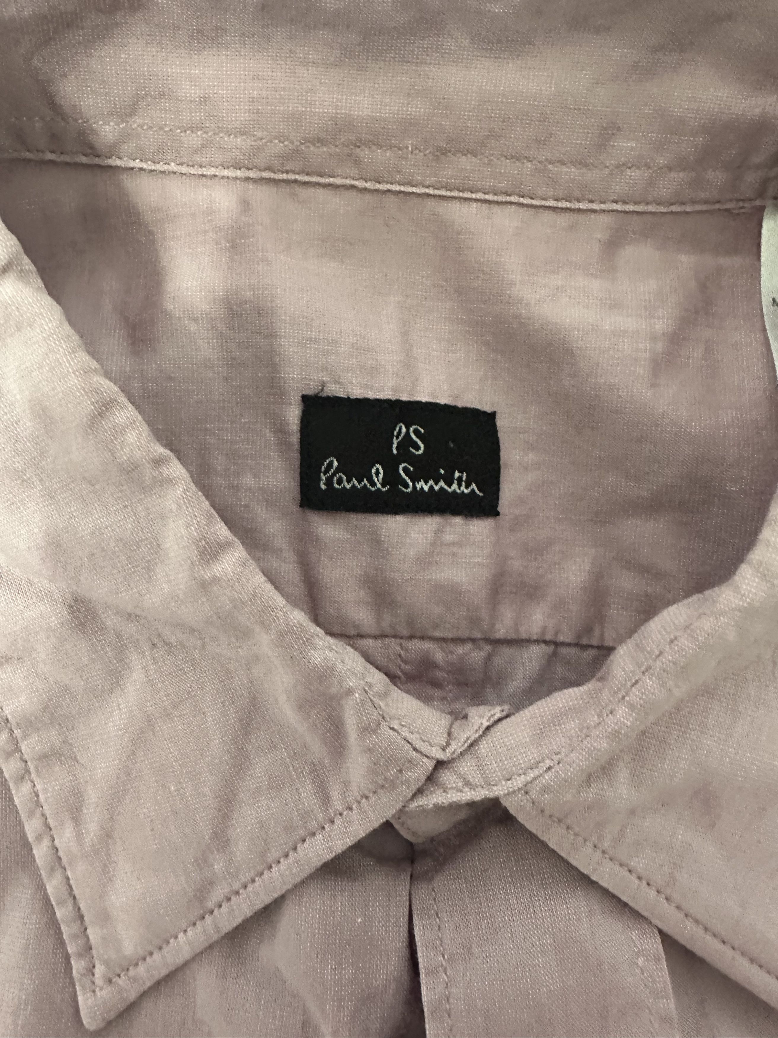 Paul Smith Hidden Placket Pink Shirt Size US S / EU 44-46 / 1 - 3 Thumbnail