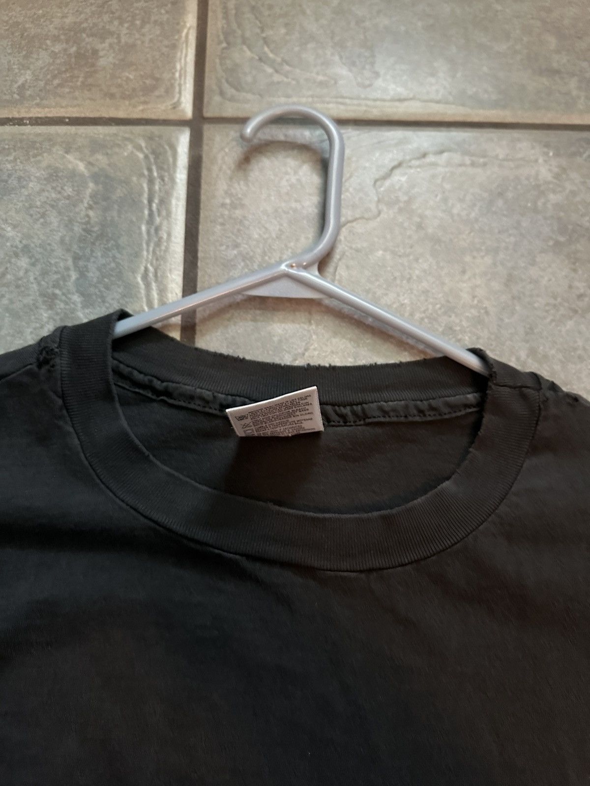 Vintage SINGLE STITCHED BLACK BLANK TEE - 1990S Size US L / EU 52-54 / 3 - 5 Thumbnail