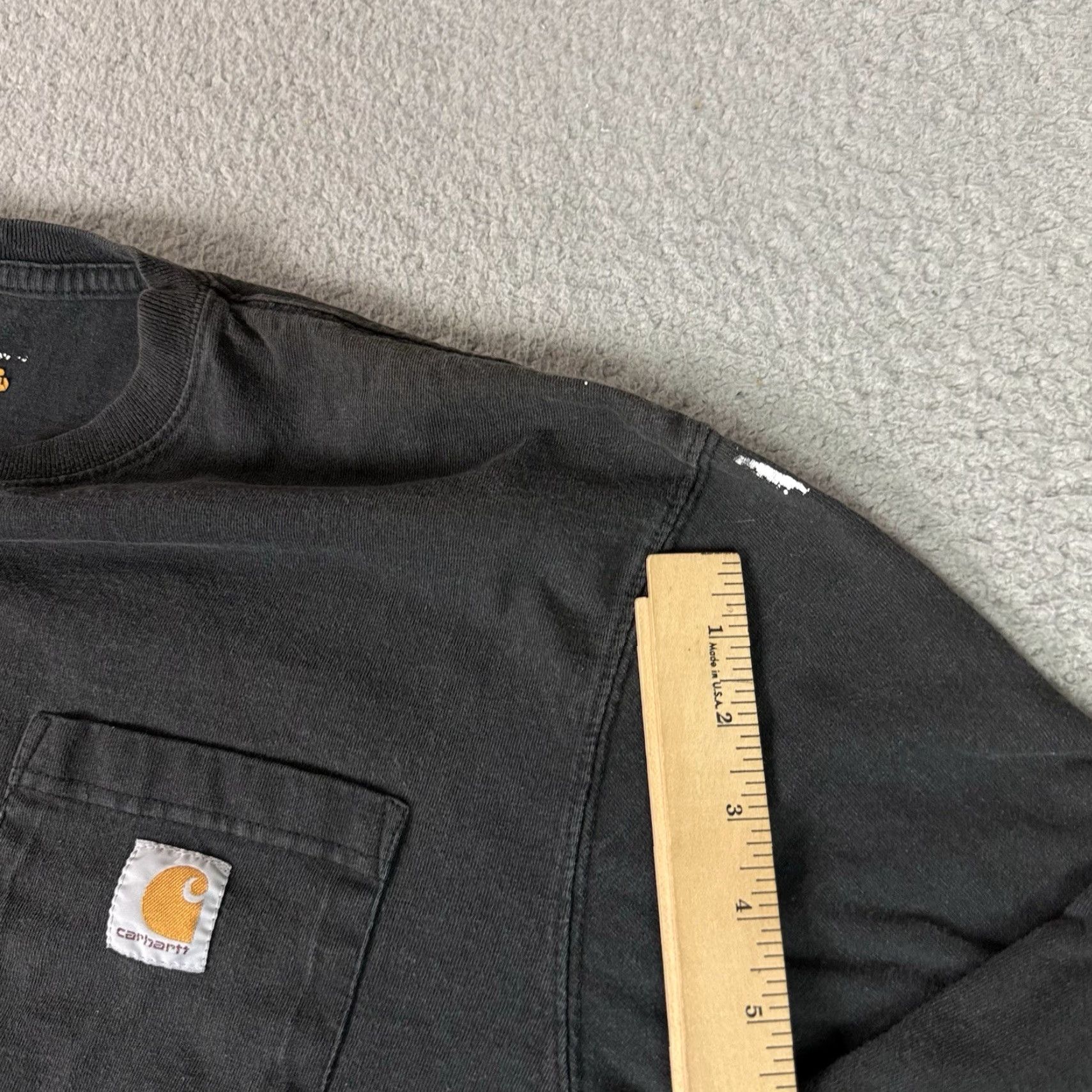 Carhartt VINTAGE Carhartt Shirt Mens Black XL Loose Fit Crew Neck Long Sleeve Casual 100% Cotton Size US L / EU 52-54 / 3 - 7 Thumbnail