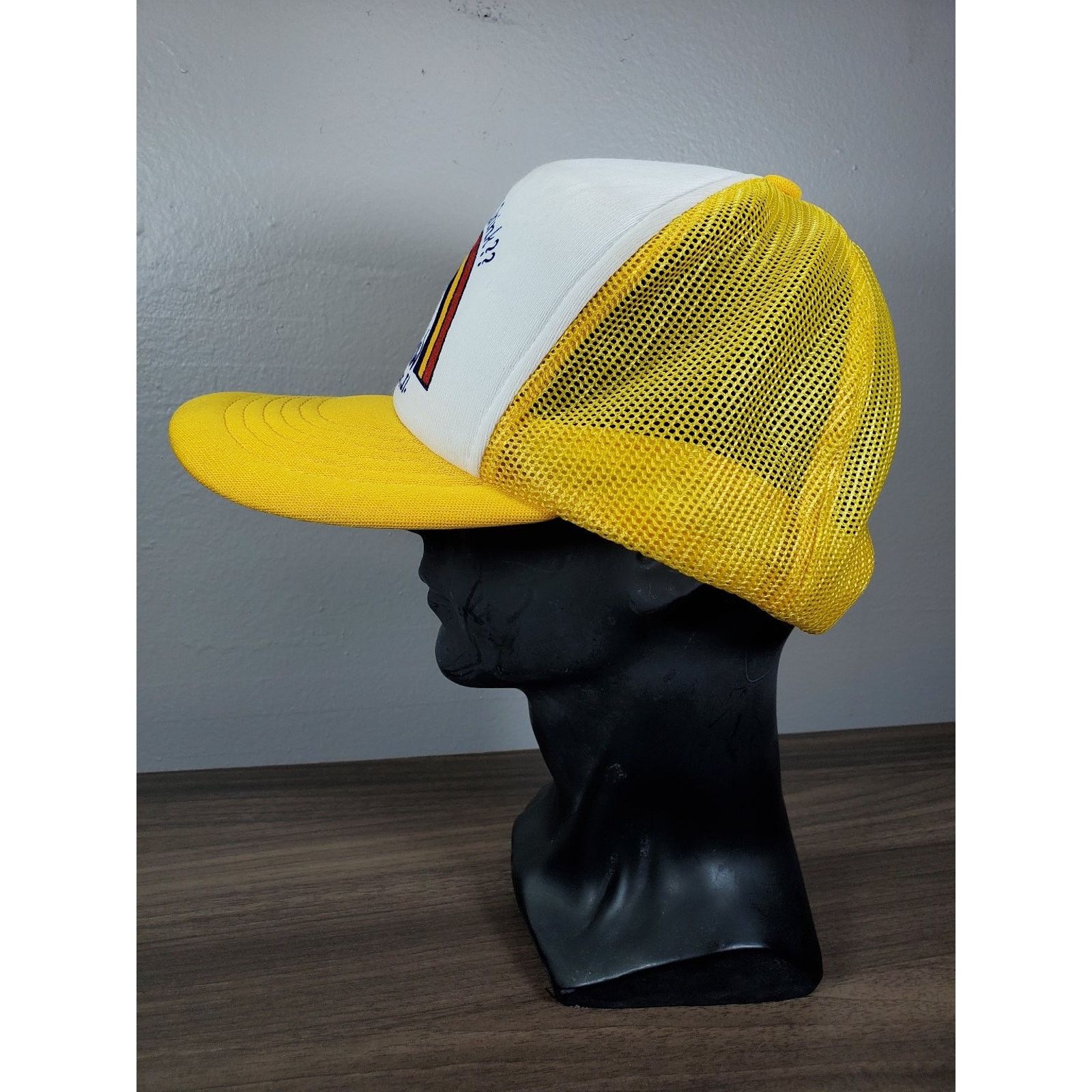 Vintage Rainbow Woodson IL Trucker Hat Drinking Snapback Cap w/ Pin Size ONE SIZE - 6 Thumbnail