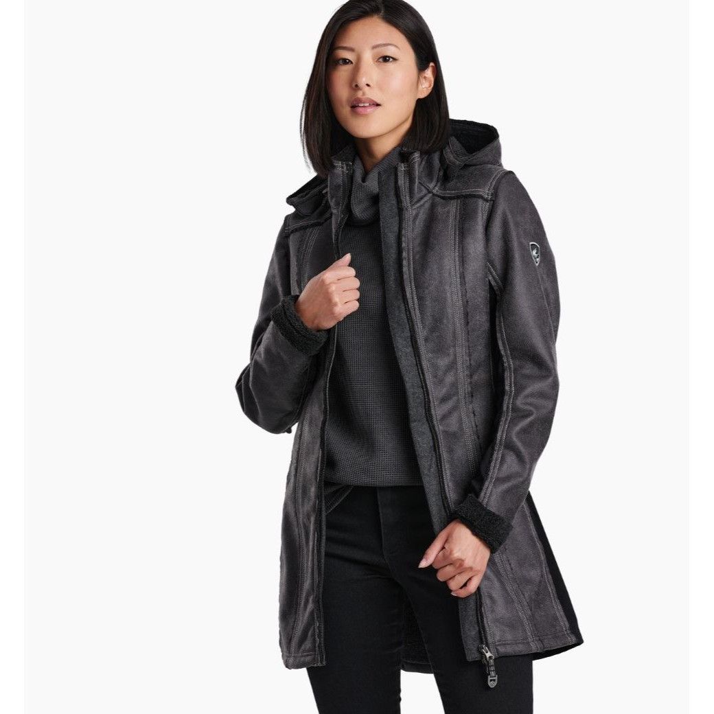 Kuhl NWT KUHL Women's XS Dani Sherpa Trench Jacket MSRP$349 Black Size XS / US 0-2 / IT 36-38 - 1 Thumbnail