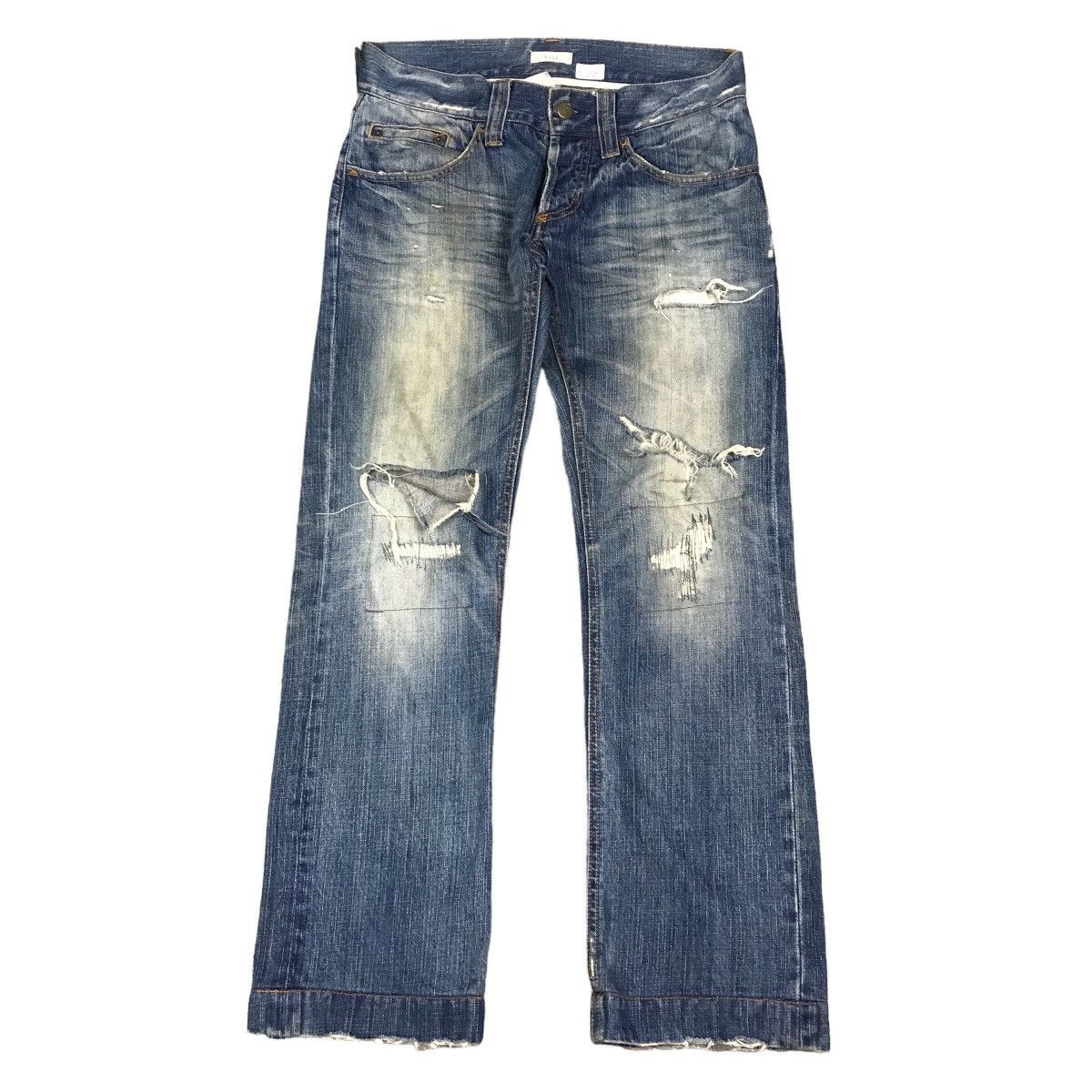 Japanese Brand DISTRESSED JEANS SOUK DENIM PANTS Size US 30 / EU 46 - 1 Thumbnail