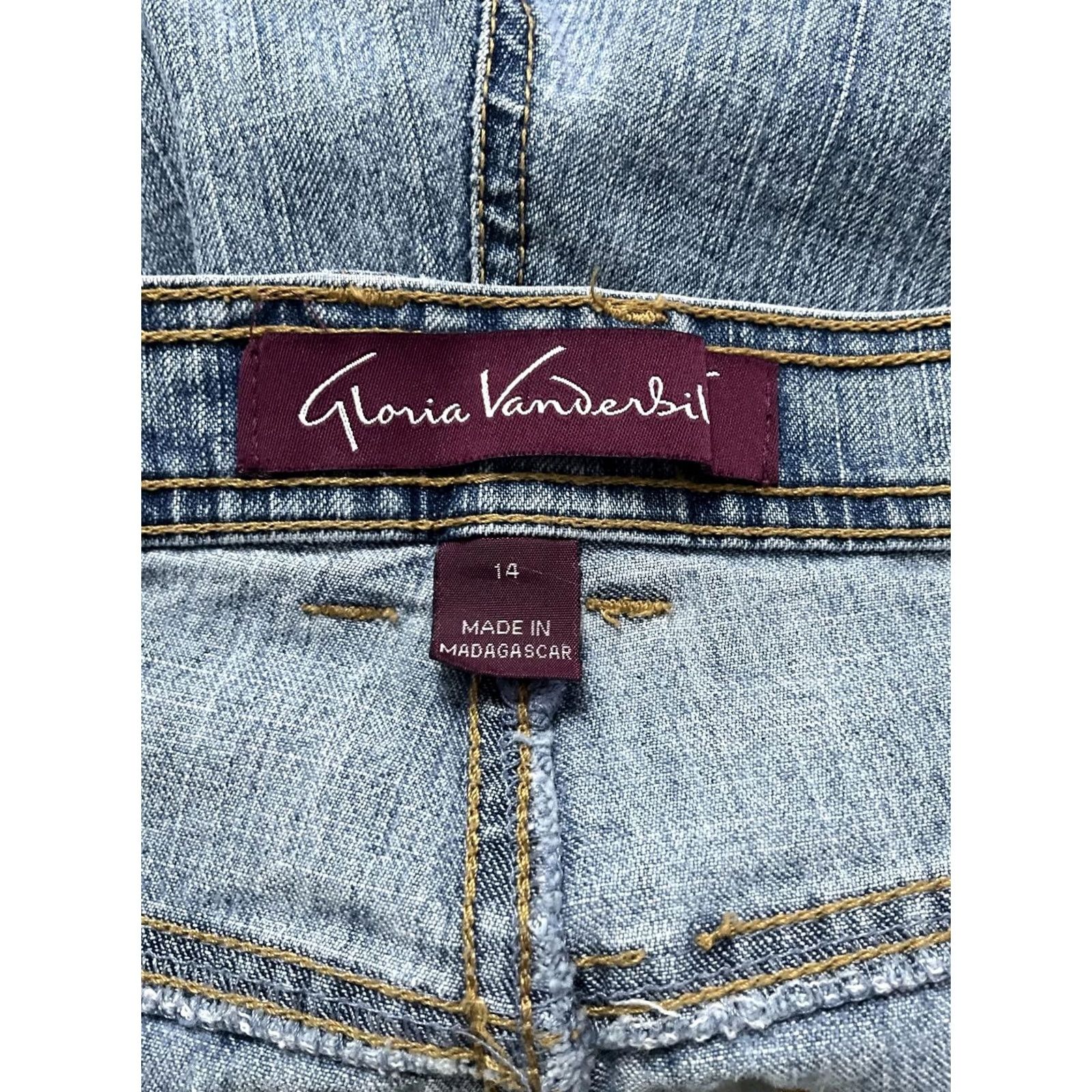 Gloria Vanderbilt Gloria Vanderbilt Jeans Denim Jeans Women's Blue 12 Regular 29 in Inseam Casual Button Accents Size 24" / US 00 / IT 34 - 2 Thumbnail